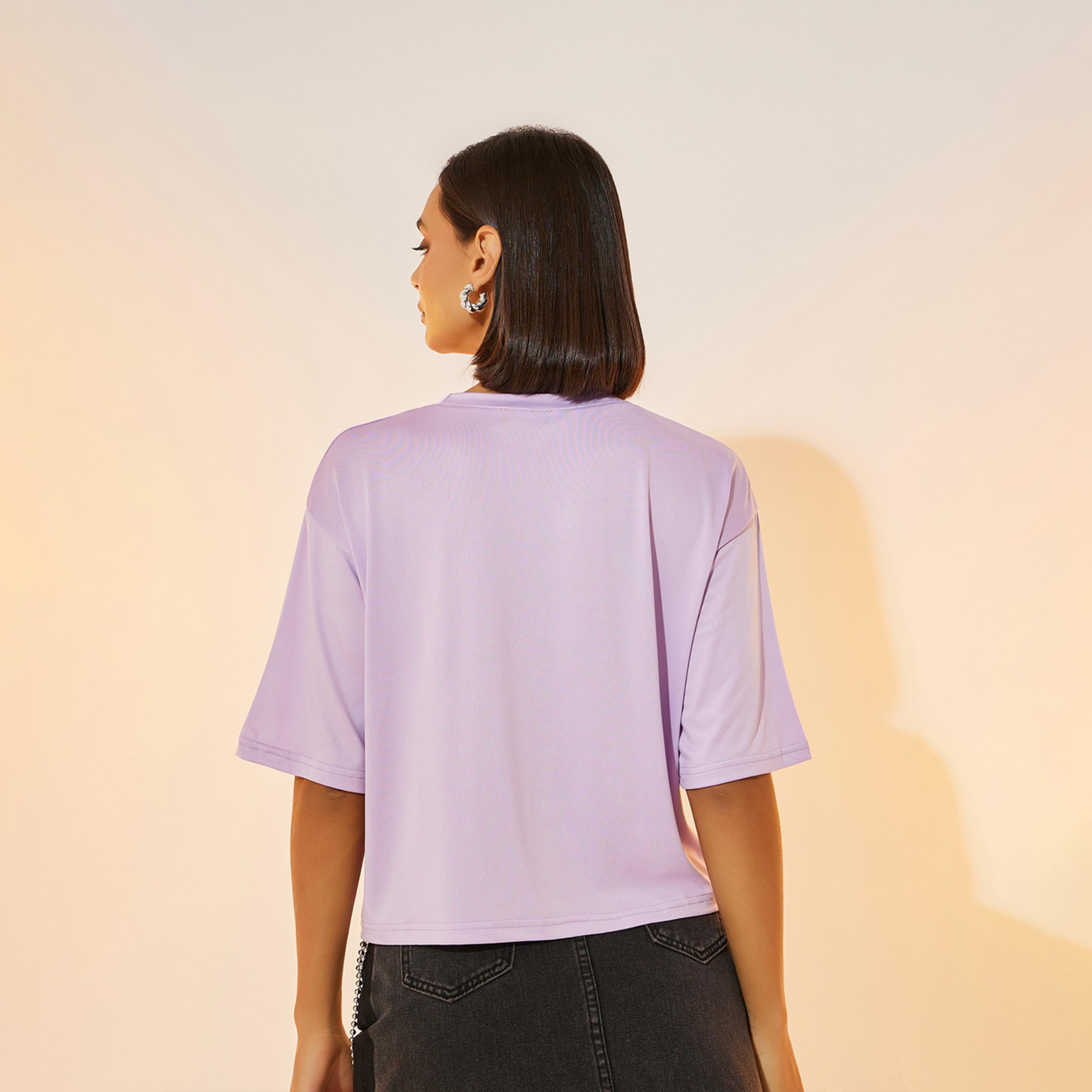 تيشيرت بقصة عادية وأكمام قصيرة-women-clothing-tshirts-image-4