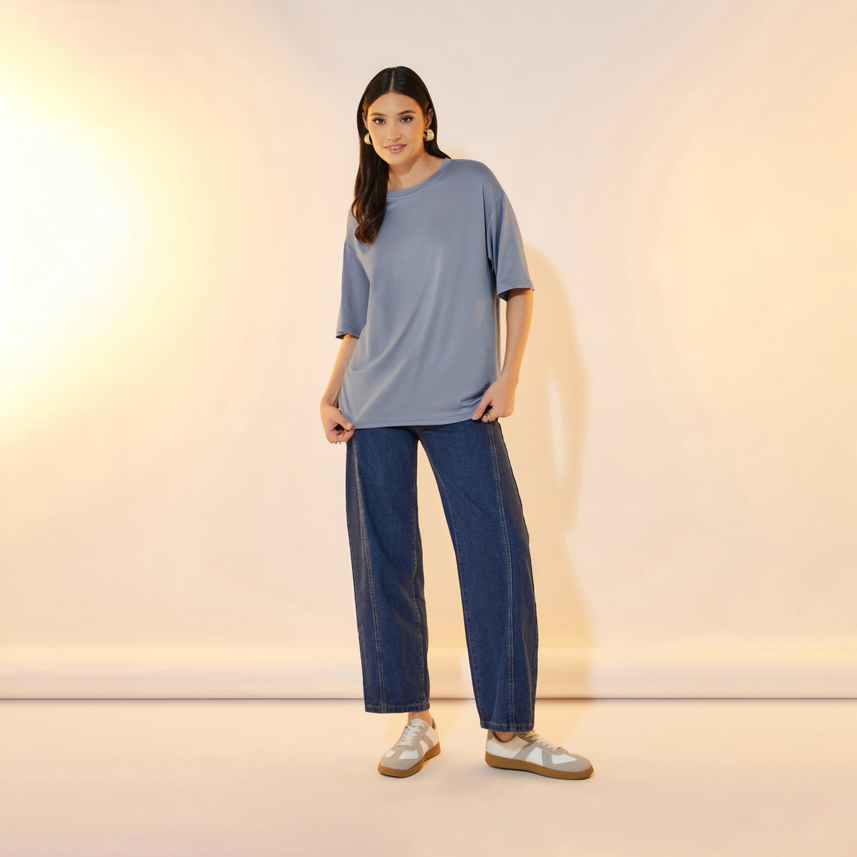 Take Two Back Graphic Print Oversize T-Shirt-women-clothing-tshirts-image-2