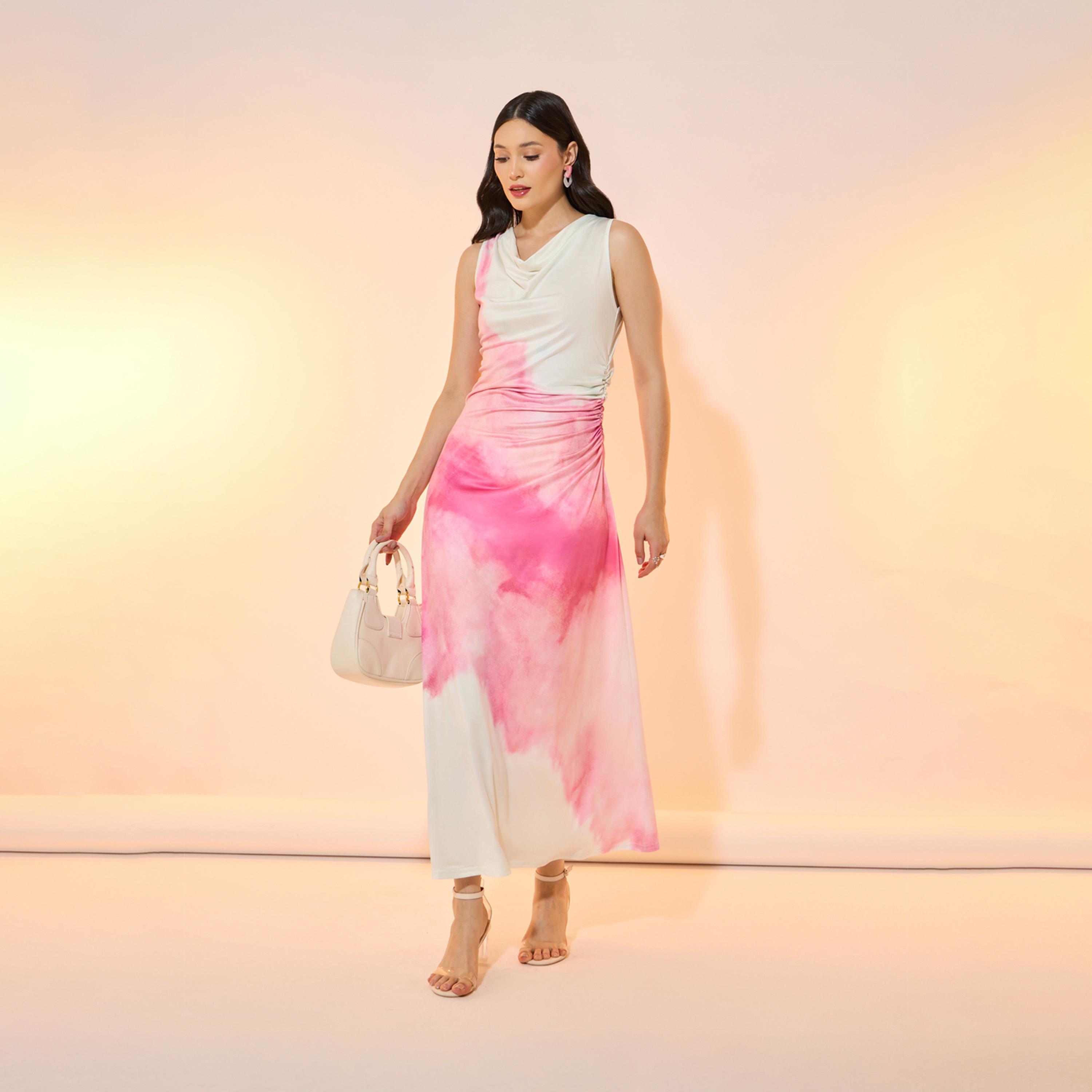 فستان ميدي بلا أكمام بطبعة أومبري-women-clothing-dresses-image-4