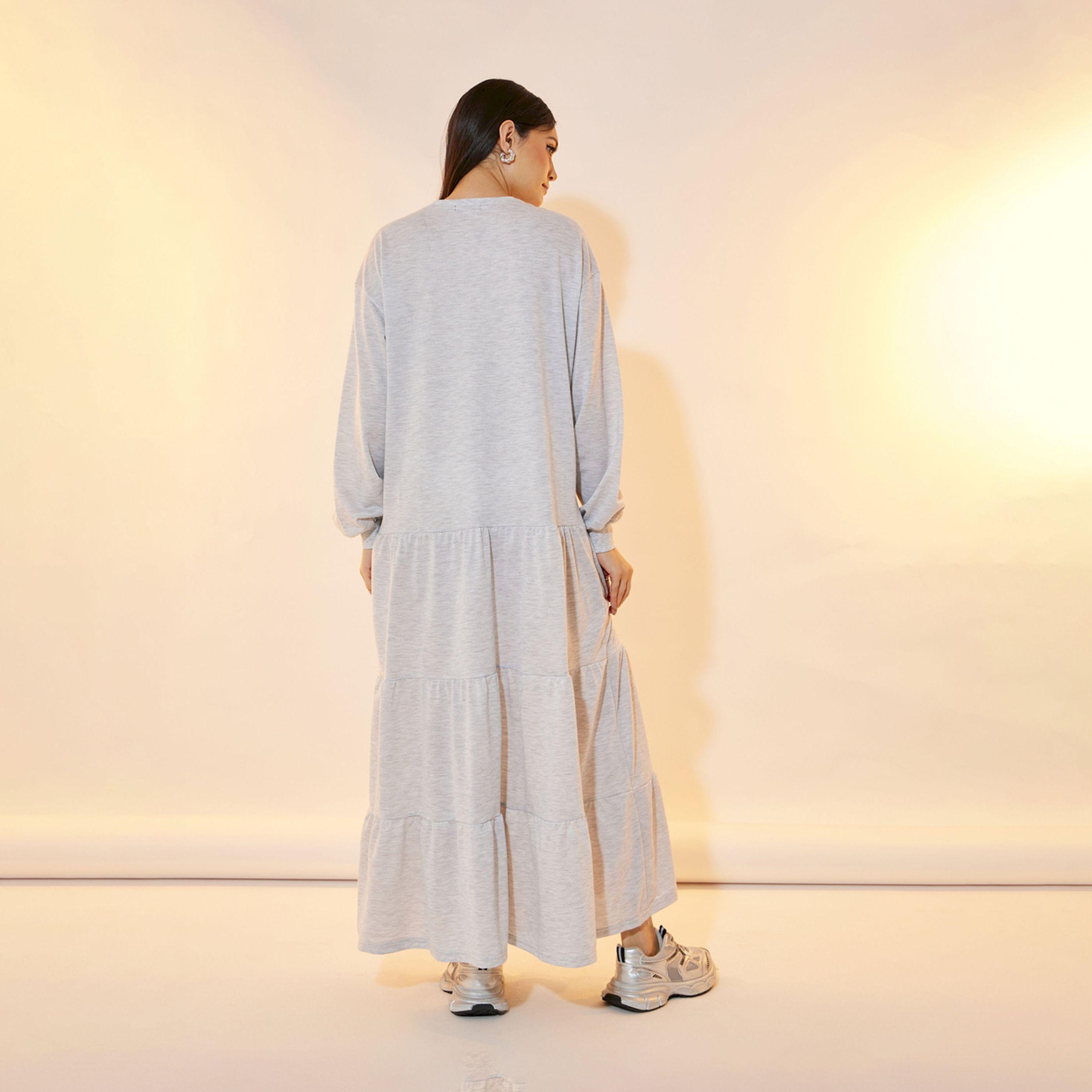 Take Two Slogan Text Print Tiered T-Shirt Maxi Dress-women-clothing-dresses-image-6