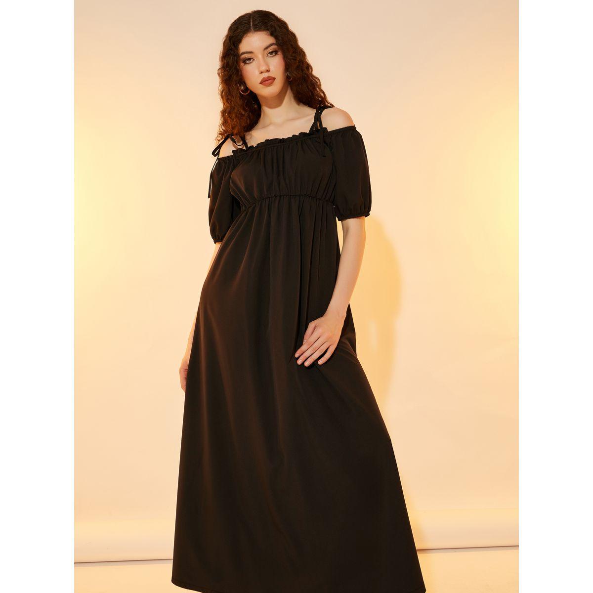 فستان طويل بأكتاف مكشوفة وكشكش-women-clothing-dresses-image-2