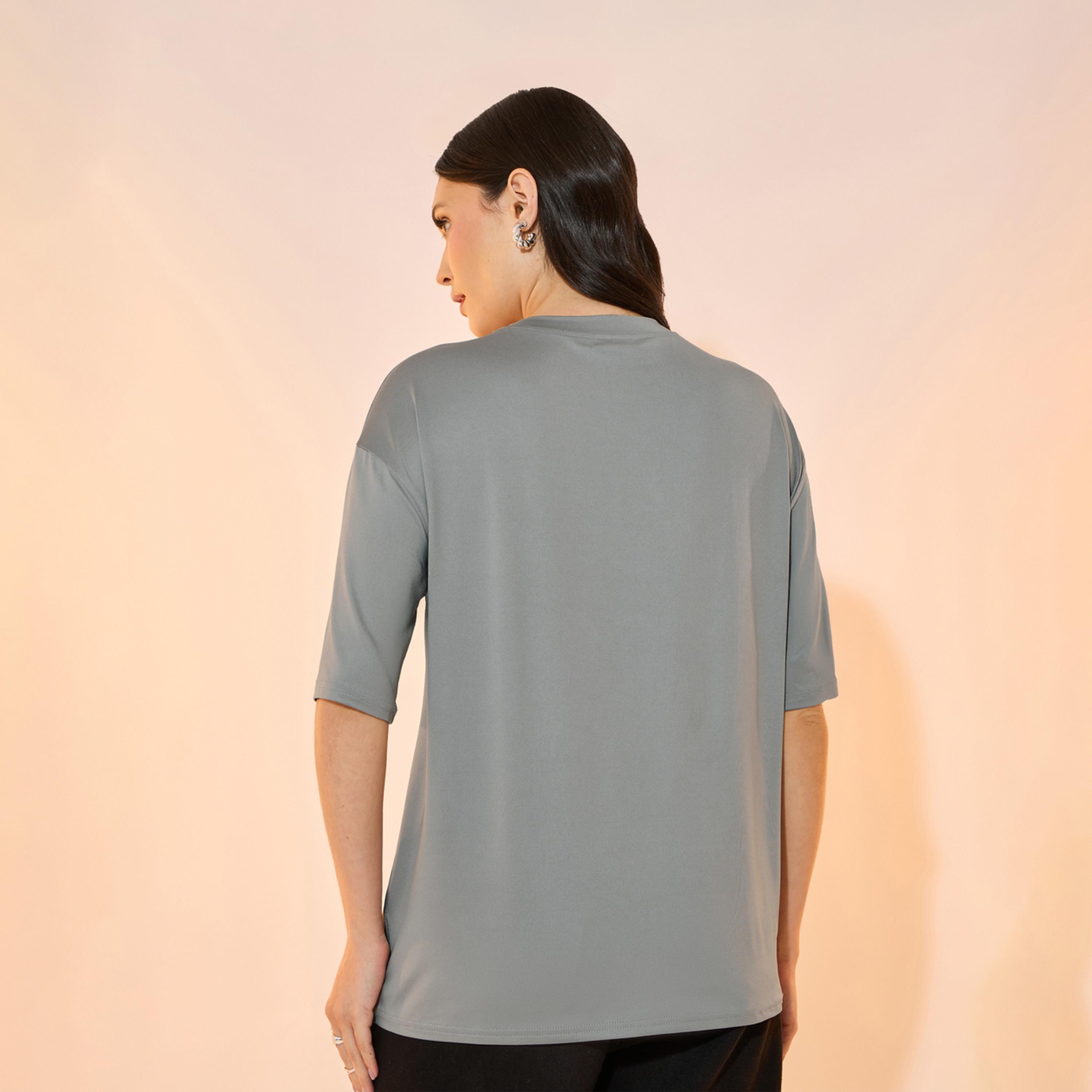 Take Two Graphic Print Oversized Round Neck T-Shirt-women-clothing-tshirts-image-4