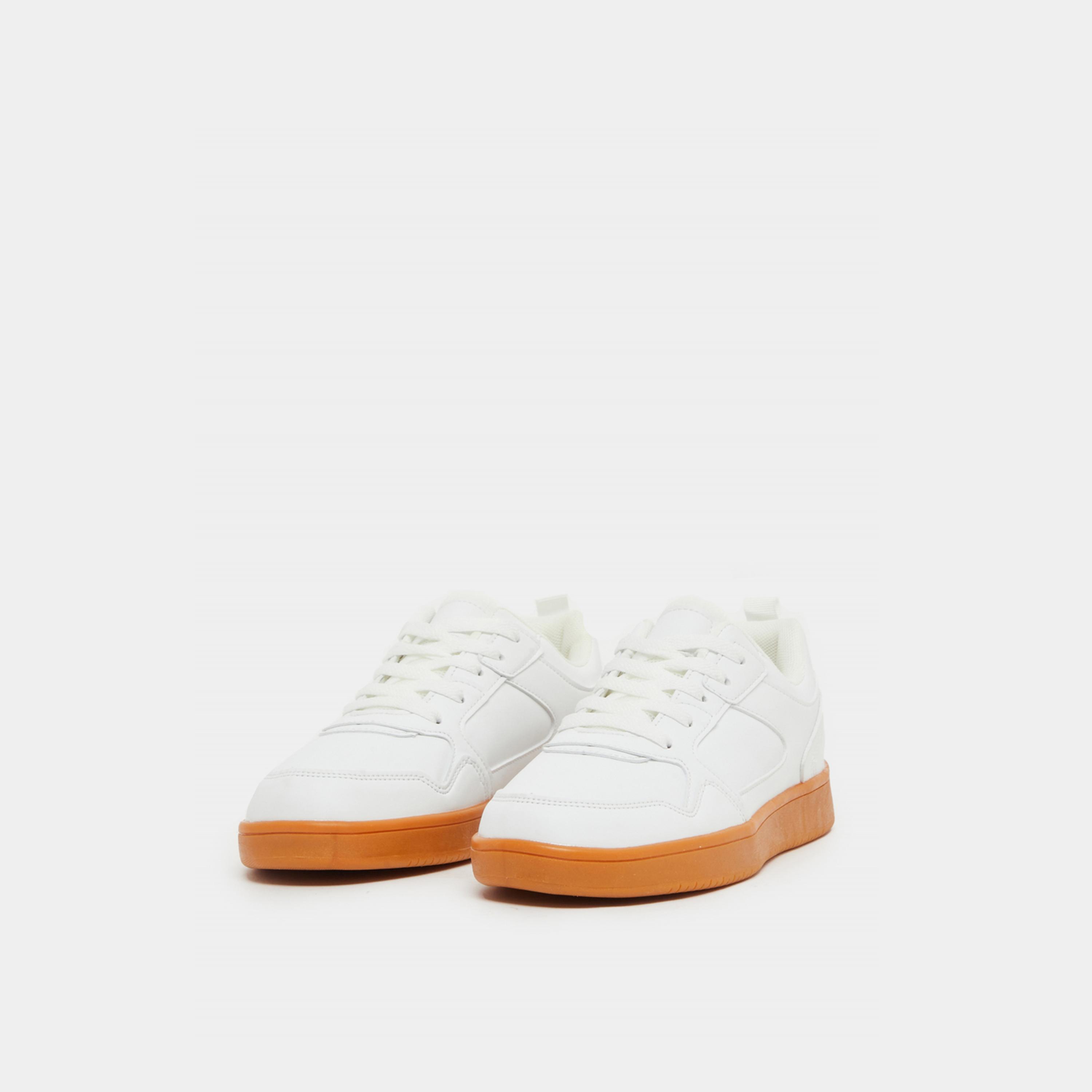 Styli Contrast Sole Lace Up Sneakers-women-shoes-sneakers-image-2