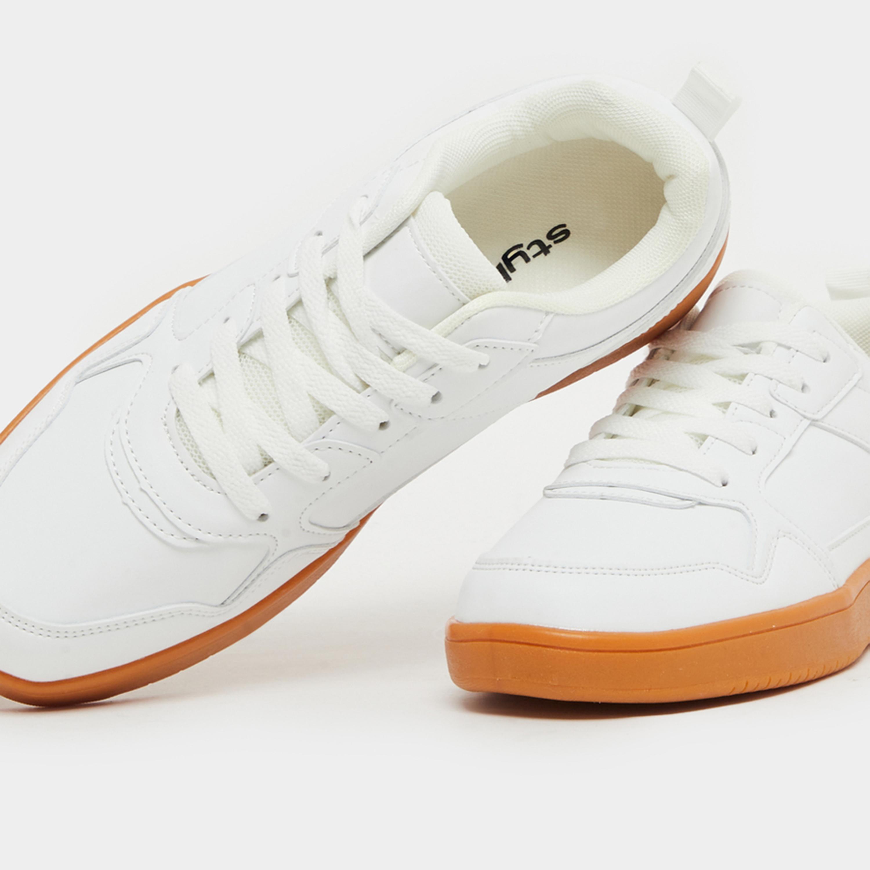 Styli Contrast Sole Lace Up Sneakers-women-shoes-sneakers-image-3