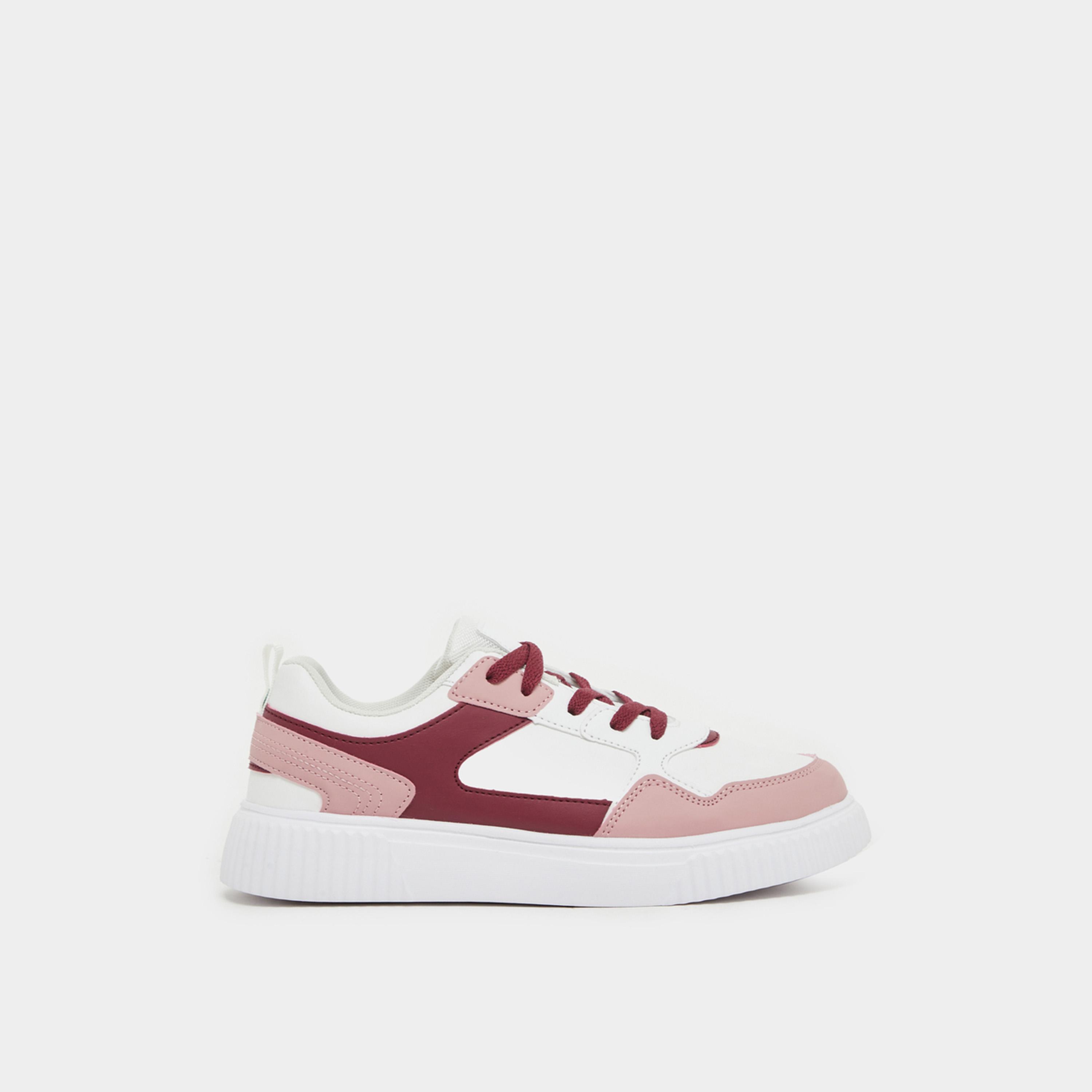Styli Color Block Lace Up Sneakers-women-shoes-sneakers-image-1