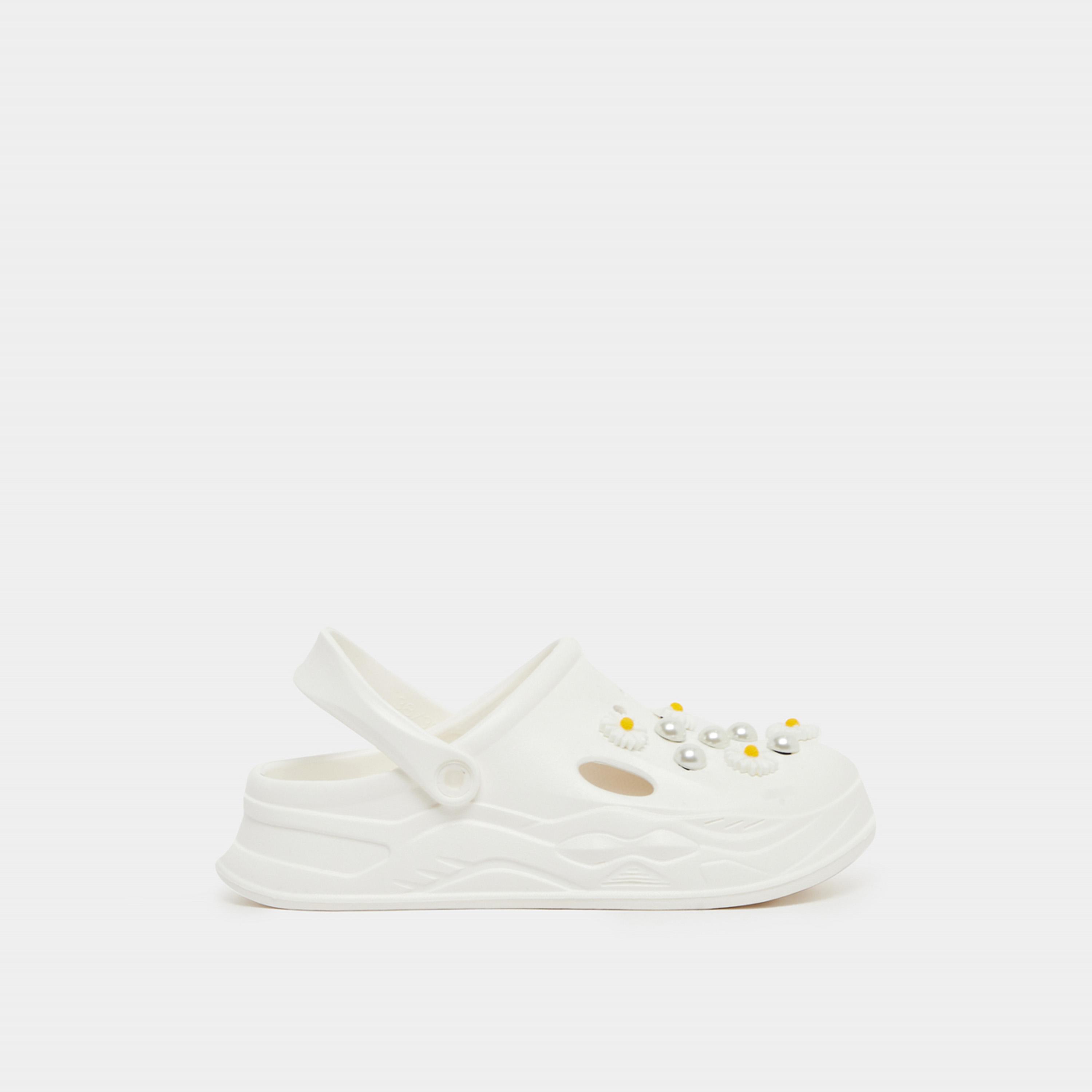 Styli Embellished Clogs With Backstrap-women-shoes-sandals-flats-image-1