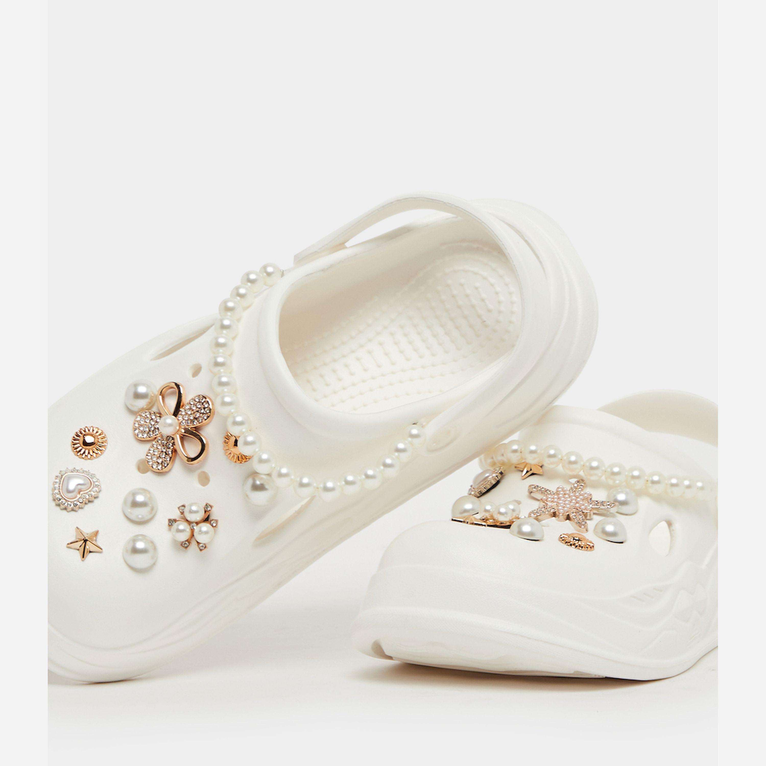 Styli Embellished Clogs With Backstrap-women-shoes-sandals-flats-image-3