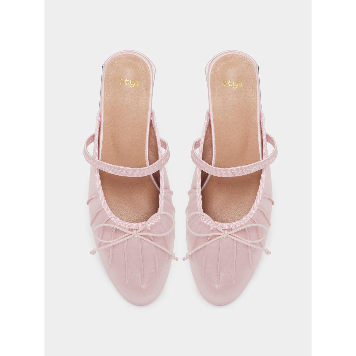 حذاء ميولز بمقدمة الموند وربطة فيونكة-women-shoes-flats-mules-image-5