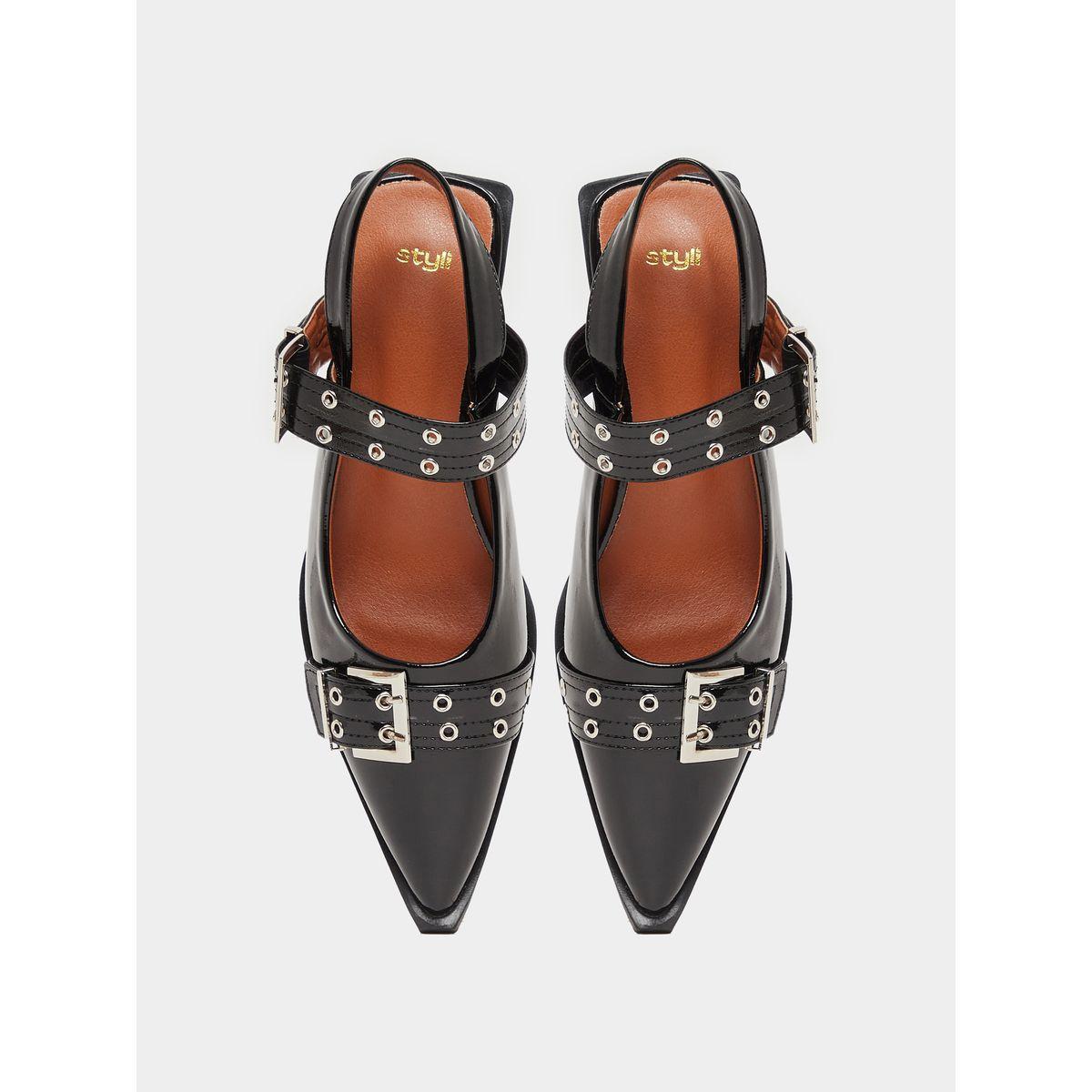 حذاء كاجوال بمقدمة مدببة وكعب سميك-women-shoes-loafersandmoccasins-image-5