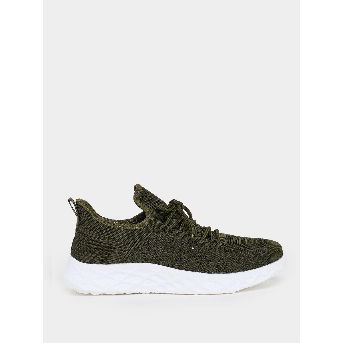 Knitted Lace Up Sneakers-women-shoes-sneakers-image-2