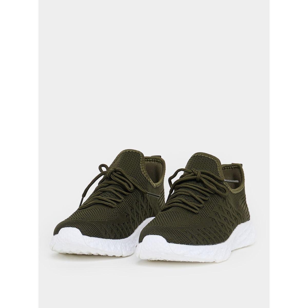Knitted Lace Up Sneakers-women-shoes-sneakers-image-3
