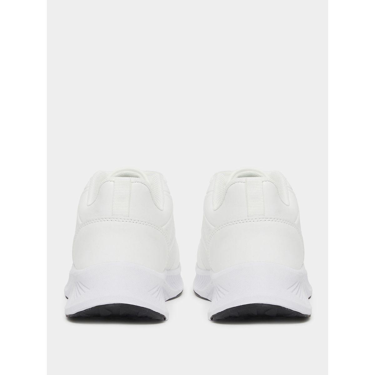 Styli Textured Low Top Lace-Up Sneakers with Back Pull Tab-women-shoes-sneakers-image-4