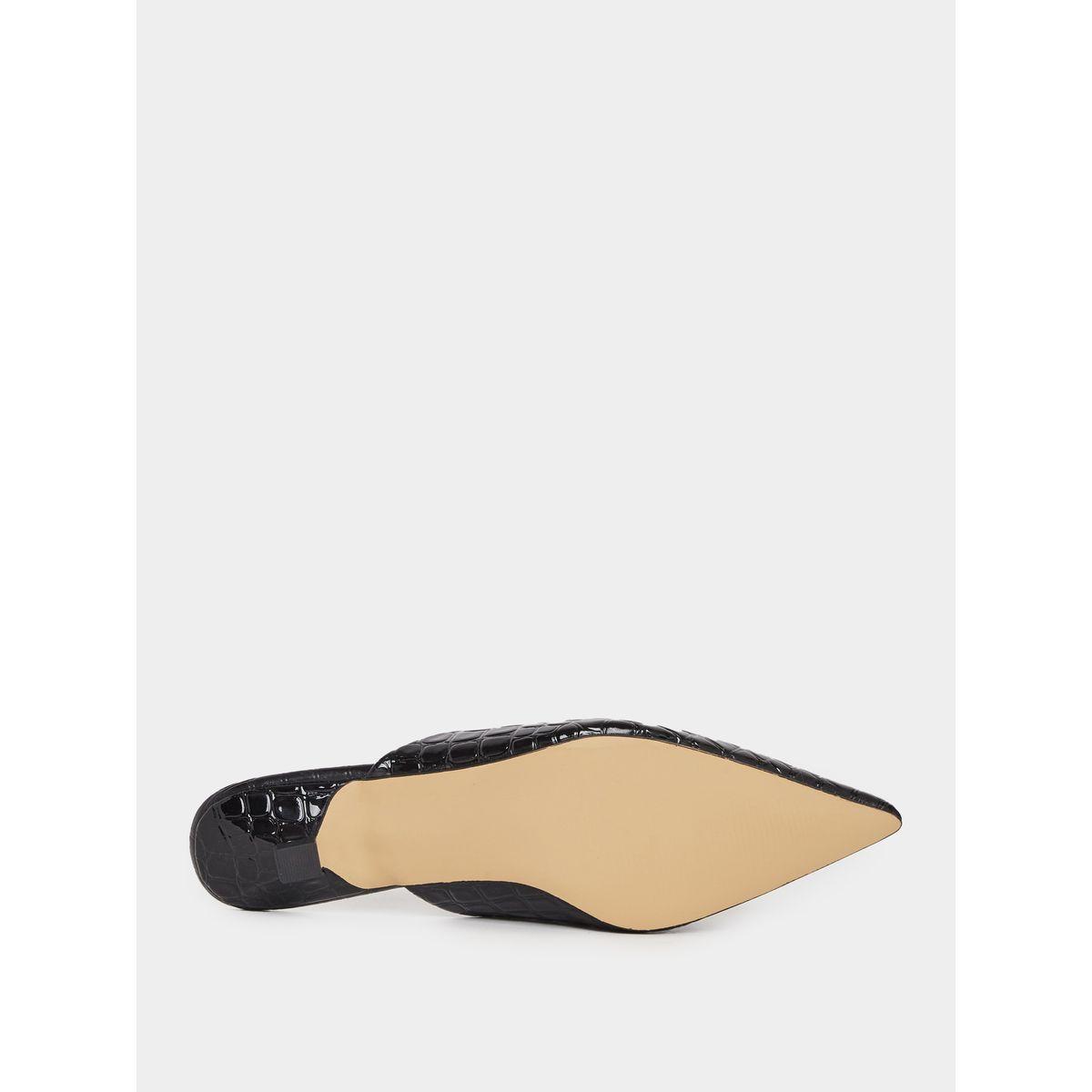 Textured Pointed Toe Slip-On Mules-women-shoes-loafersandmoccasins-image-6