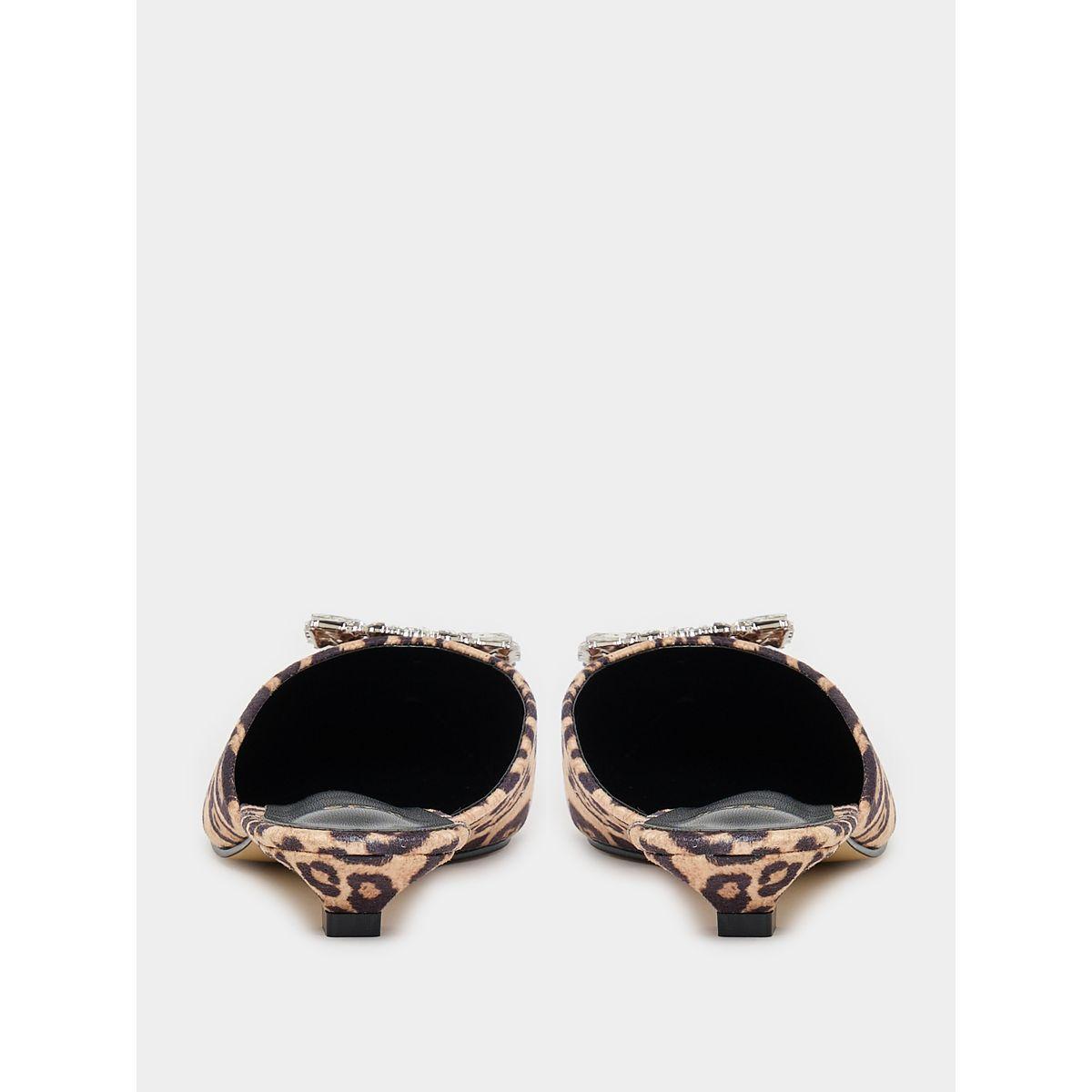 Embellished Animal Print Pointed Toe Mules-women-shoes-loafersandmoccasins-image-5
