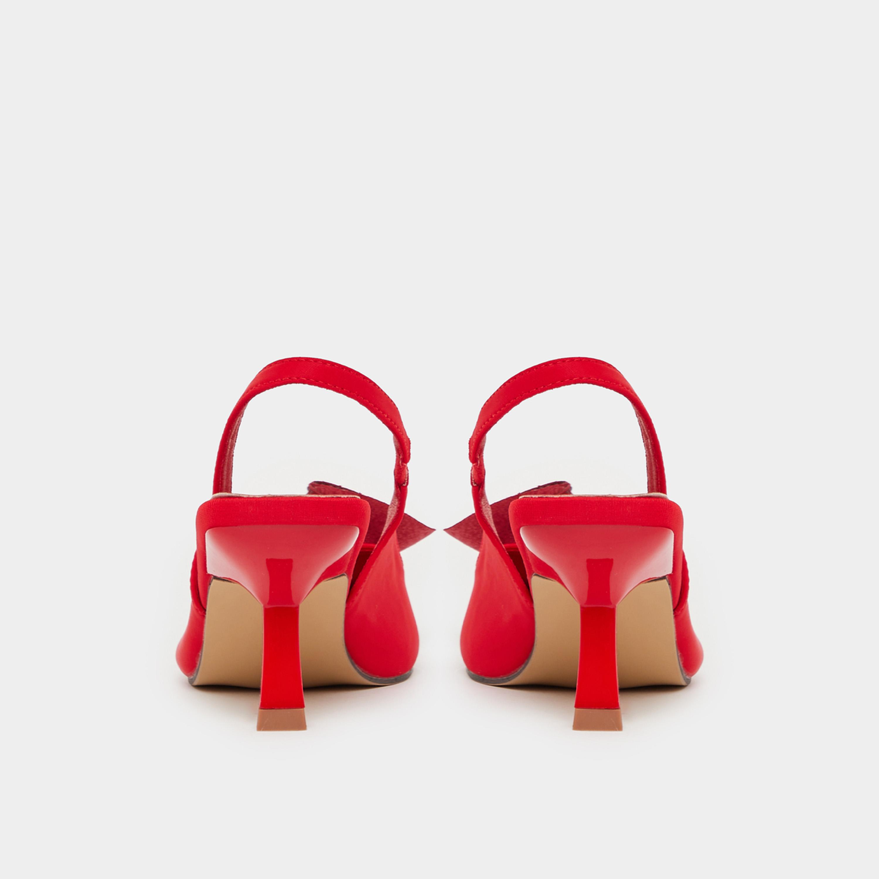 Styli Embellished Pointed Toe Slingback Pumps-women-shoes-heels-image-5