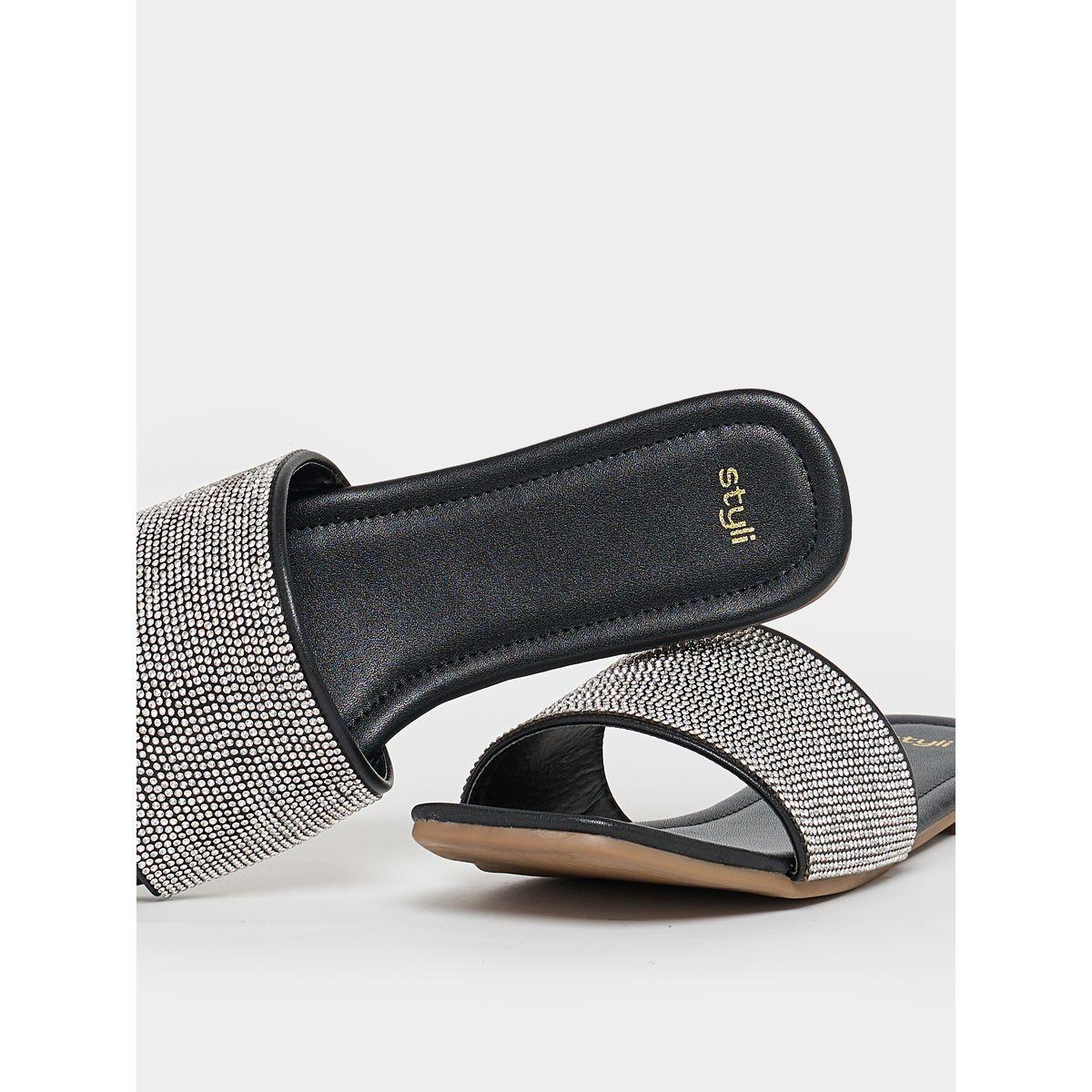 Embellished Strap Flat Sandals-women-shoes-sandals-flats-image-4
