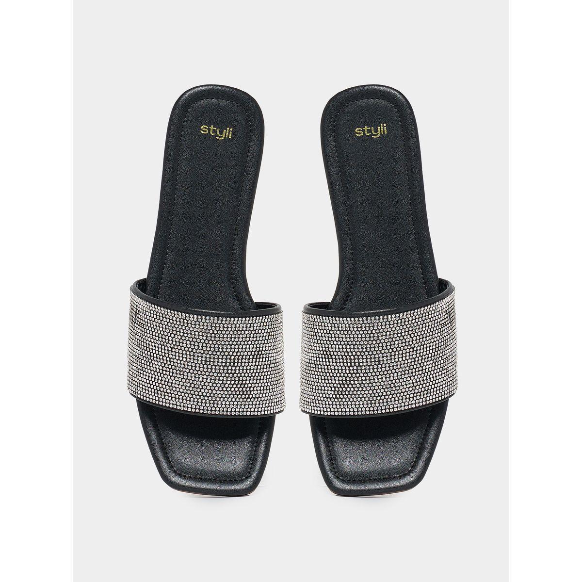 صندل فلات بسير منمق-women-shoes-sandals-flats-image-6