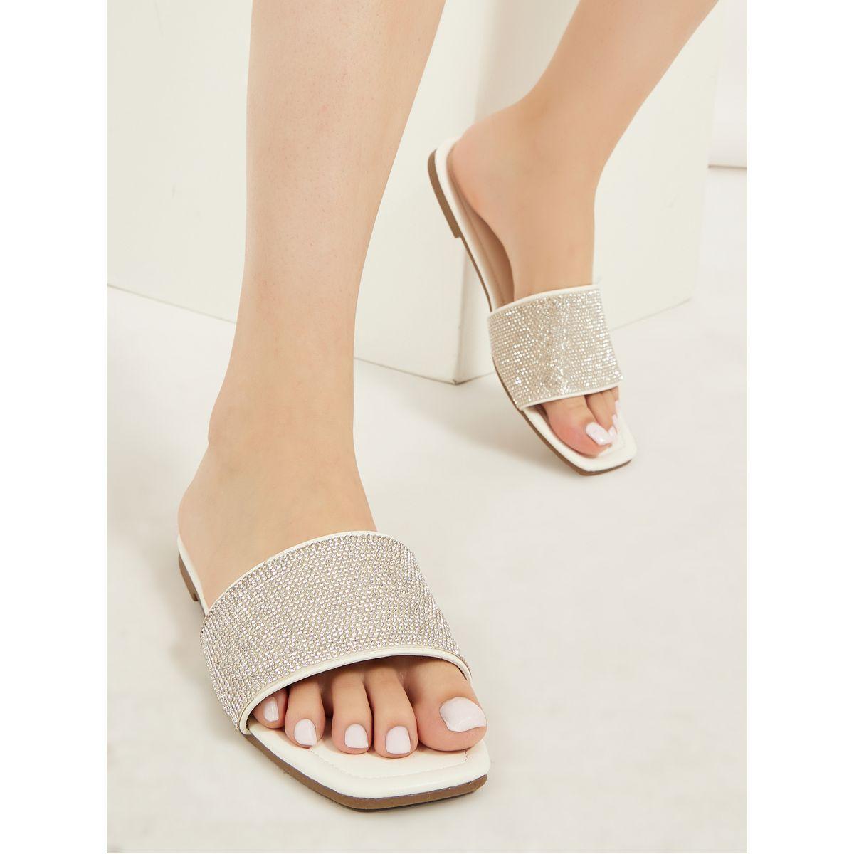 صندل فلات بسير منمق-women-shoes-sandals-heeled-image-7