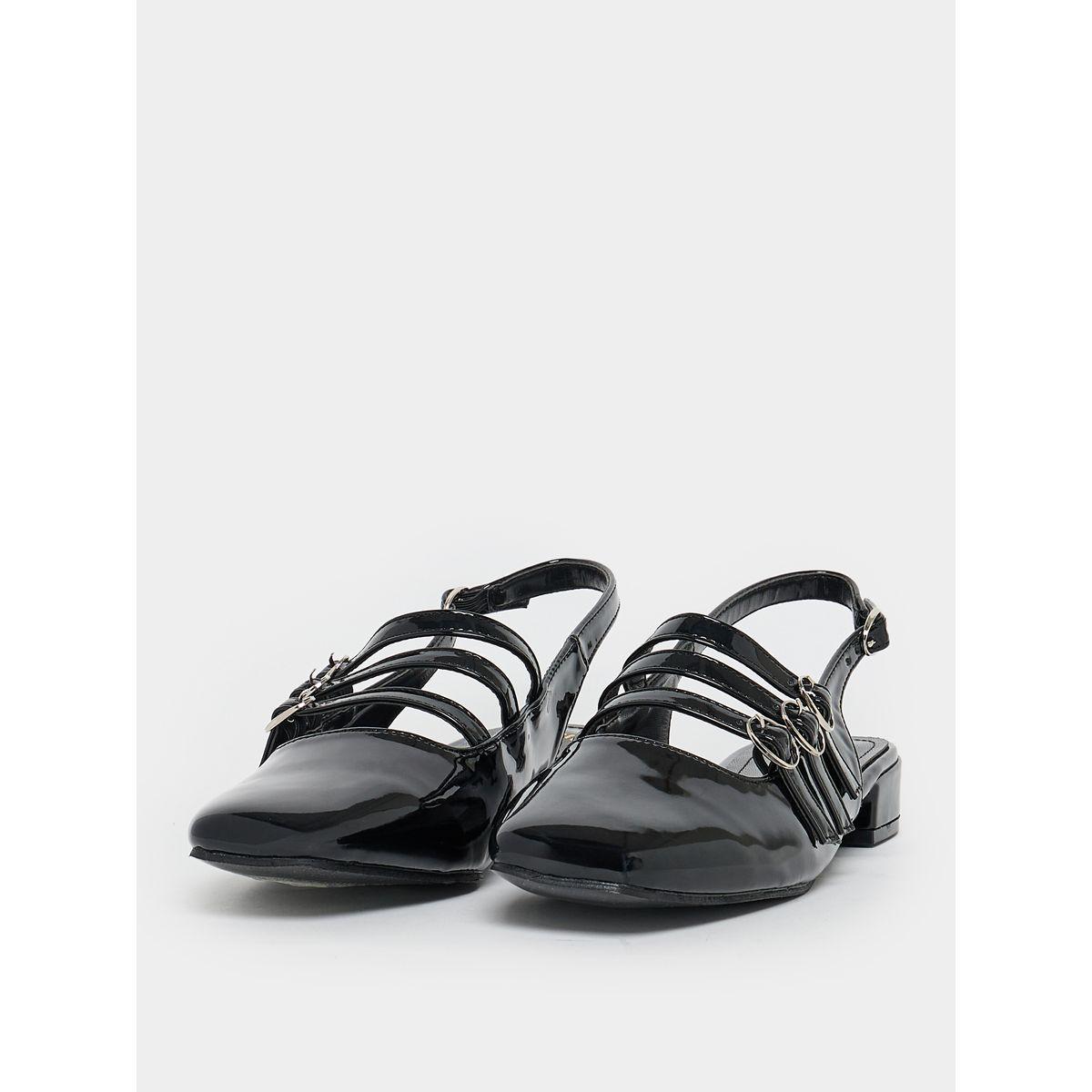 Styli Buckled Strap Patent Casual Shoes-women-shoes-flats-moccasins-image-3