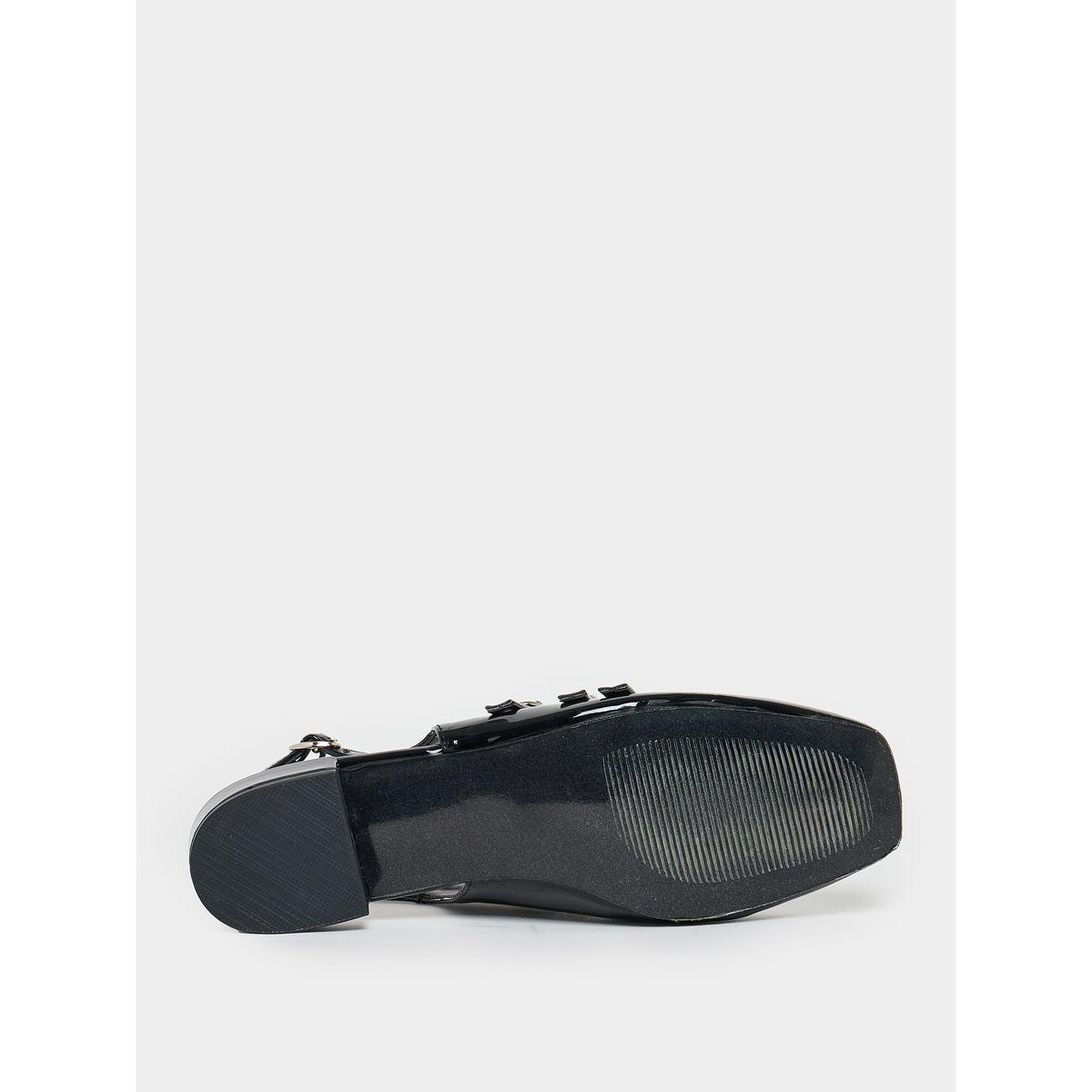 Styli Buckled Strap Patent Casual Shoes-women-shoes-flats-moccasins-image-7