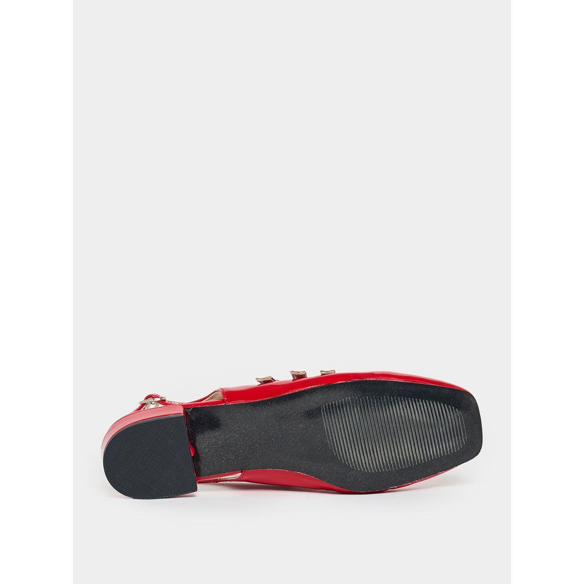 حذاء كاجوال بتفاصيل براقة وسيور مع إبزيم-women-shoes-loafersandmoccasins-image-7