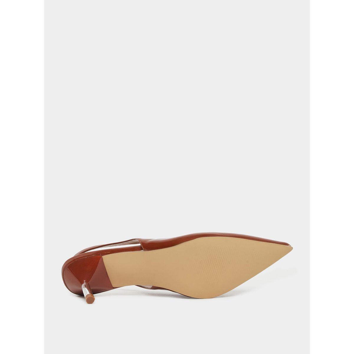 Styli Patent Design Pointed Toe Slingback Heel Shoes-women-shoes-heels-image-7