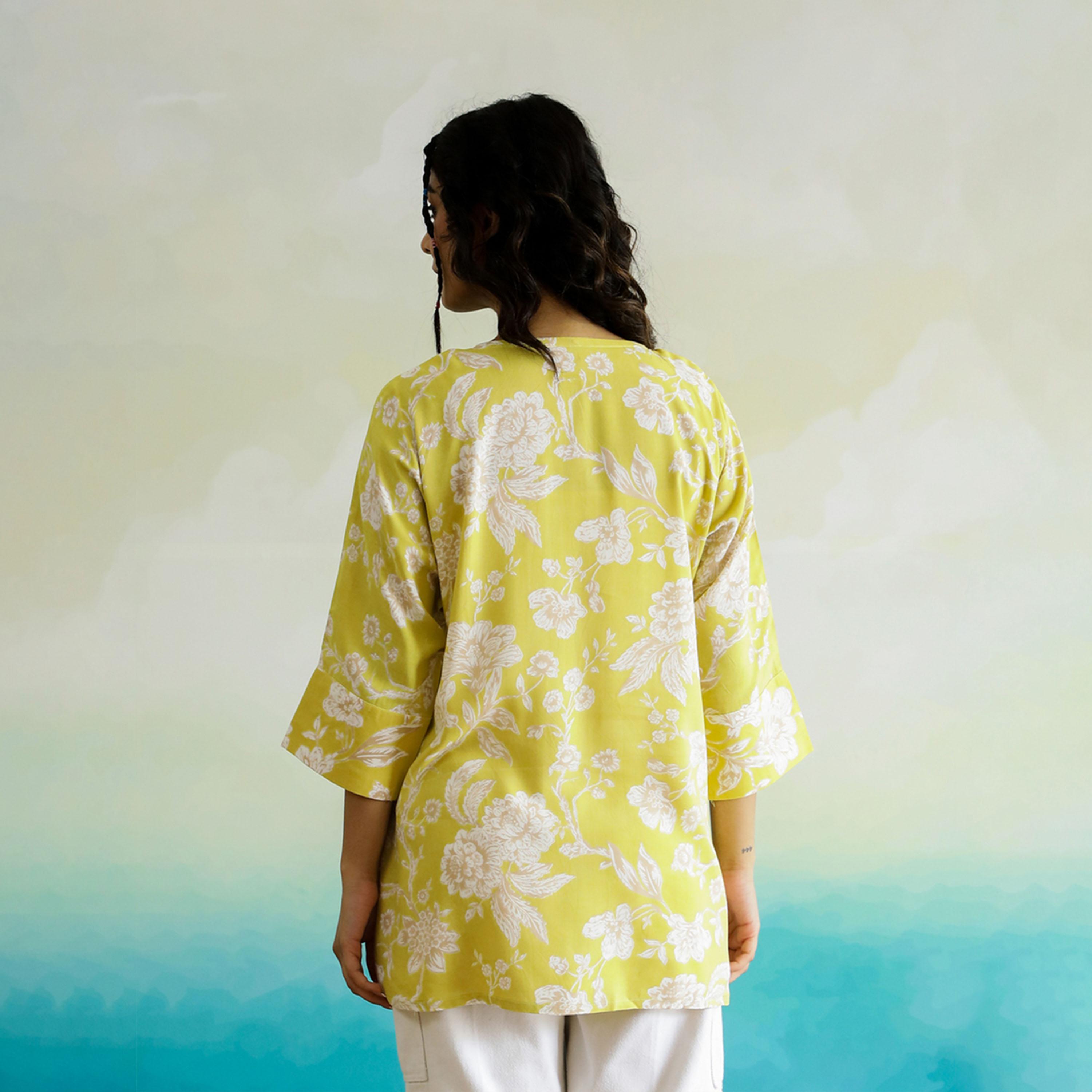 Sanskrutihomes X Styli All-Over Floral Print V-Neck Cotton Top-women-clothing-shirtsandblouses-blouses-image-2