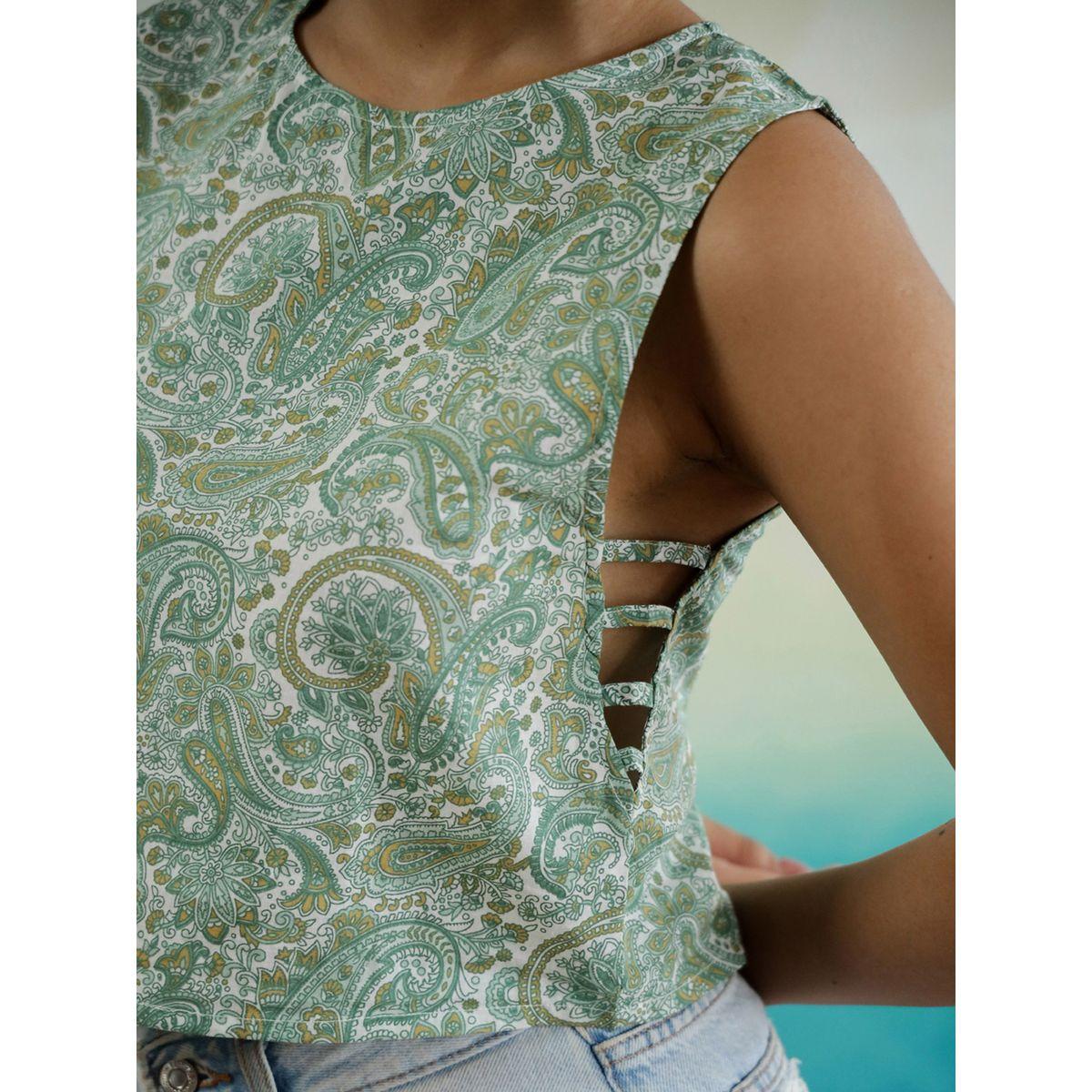 Sanskrutihomes Paisley Printed Sleeveless Cotton Top-women-clothing-shirtsandblouses-blouses-image-7