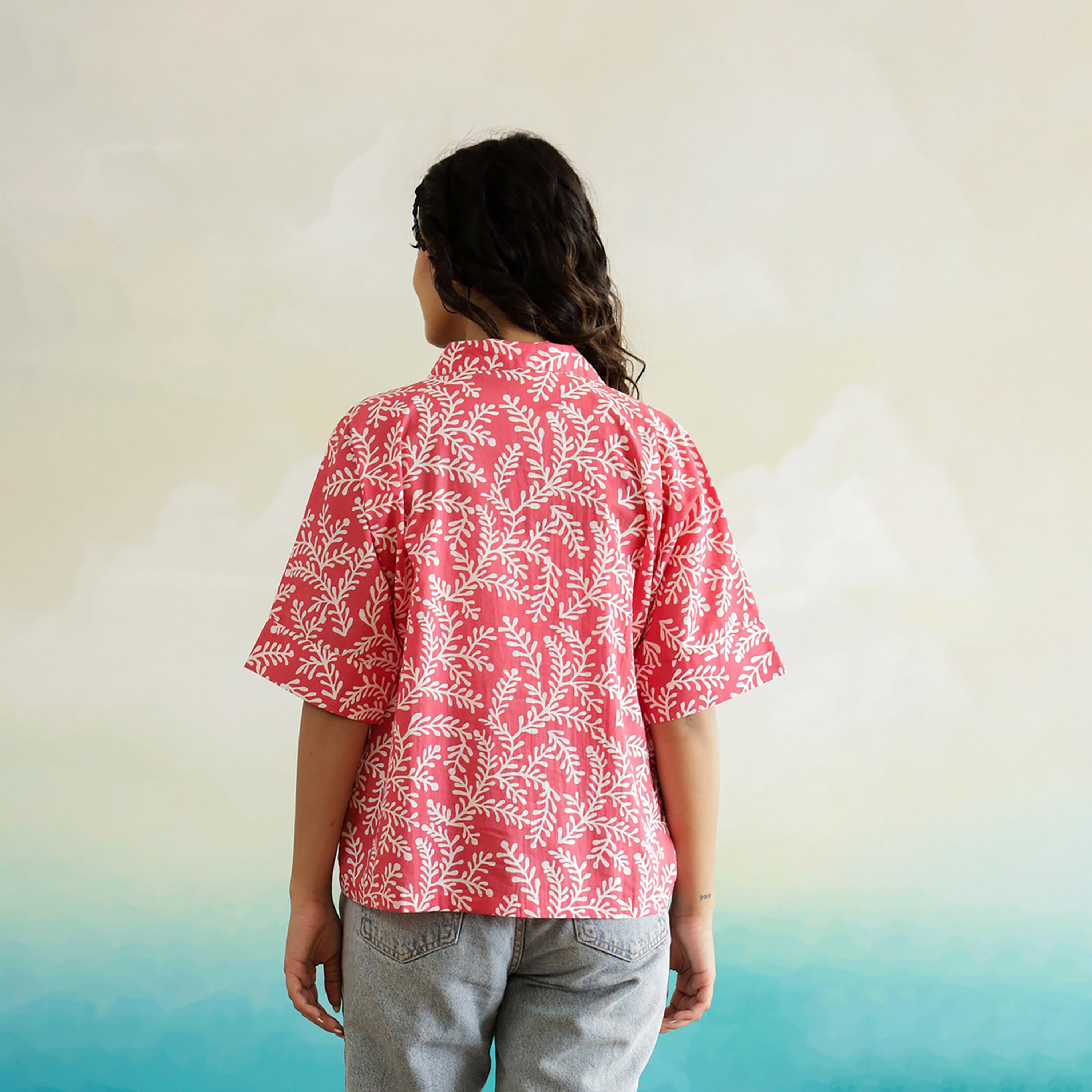 Sanskrutihomes X Styli All-Over Floral Print Roll-Up Sleeves Cotton Top-women-clothing-shirtsandblouses-blouses-image-2