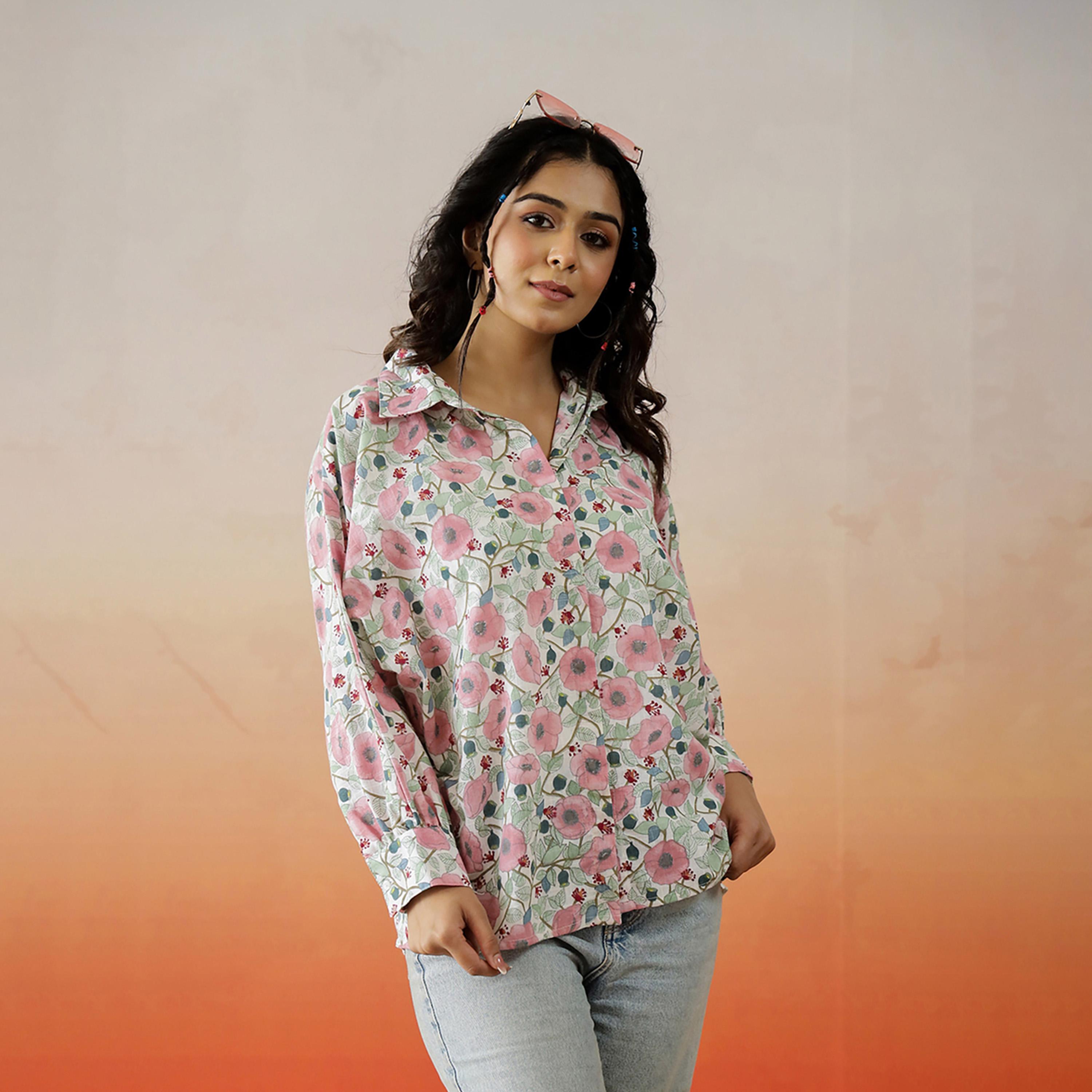 Sanskrutihomes X Styli Floral Printed Cotton Top-women-clothing-shirtsandblouses-blouses-image-5
