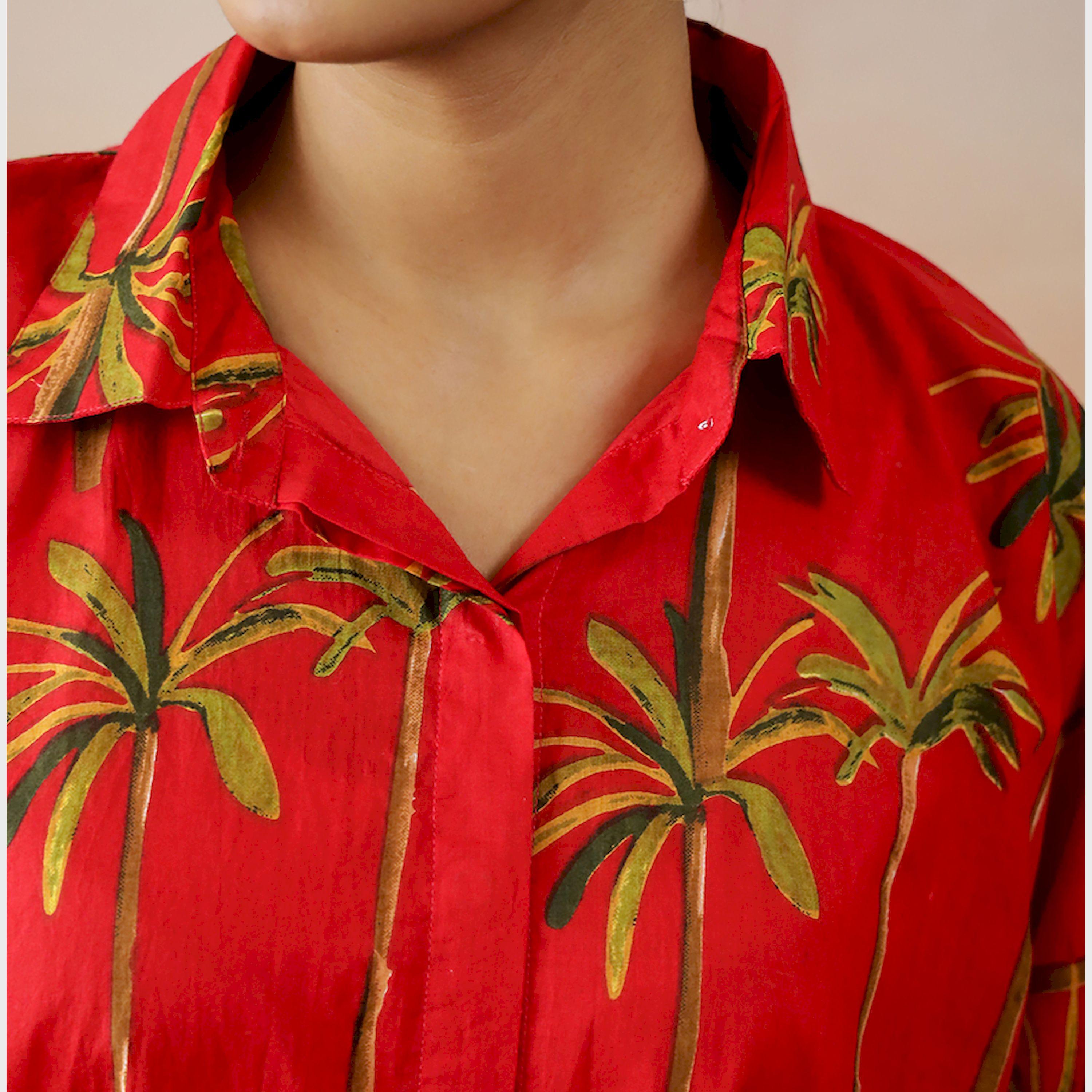 Sanskrutihomes X Styli Printed Regular Fit Collared Shirt-women-clothing-shirtsandblouses-shirts-image-5