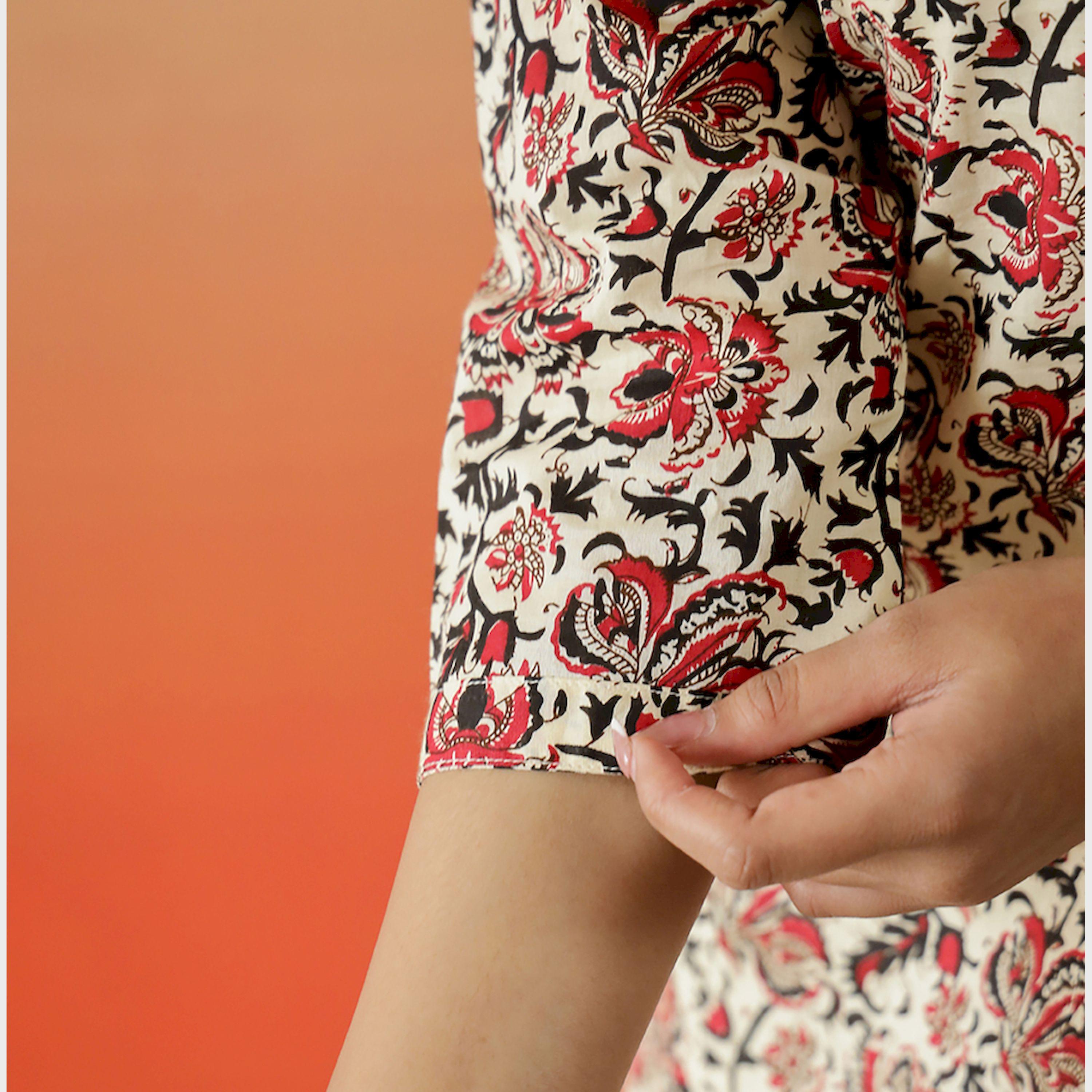 Sanskrutihomes X Styli Ethnic Motifs All-Over Print Cotton Longline Top-women-clothing-shirtsandblouses-blouses-image-6