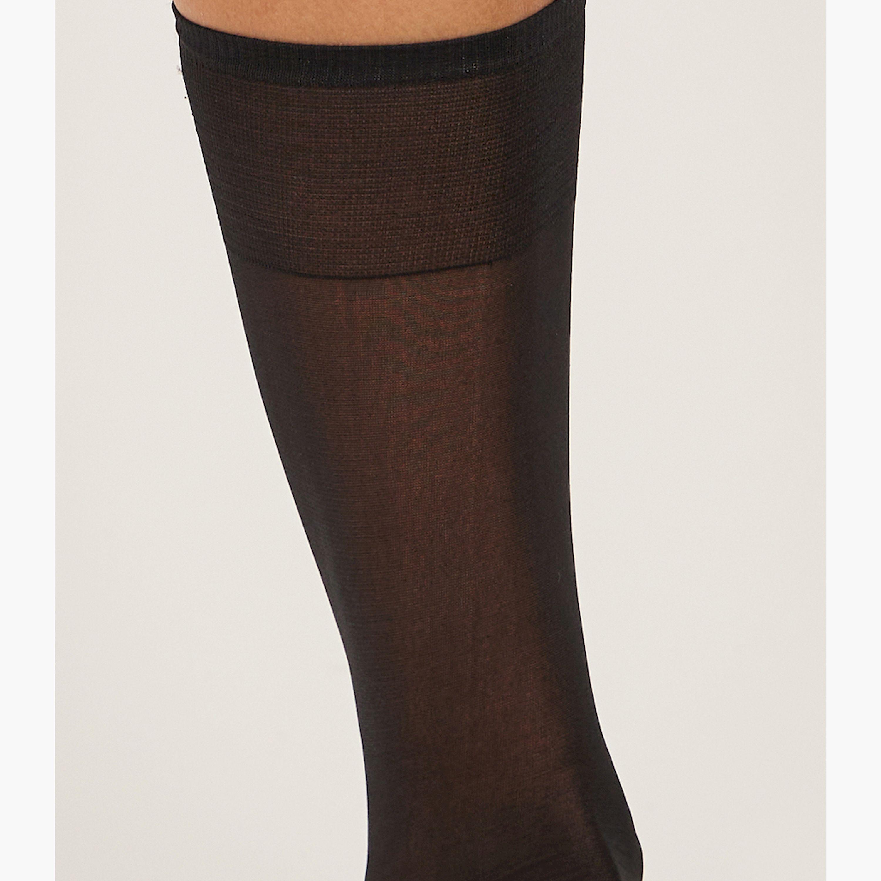 ستايلي - مجموعة من قطعتين - جوارب شبكية عالية-women-socksandstockings-image-2