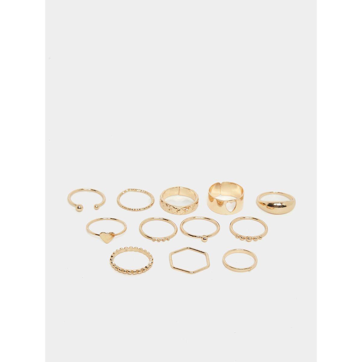 مجموعة من 12 - خواتم يد متنوعة-women-watchesandjewellery-jewellery-rings-image-1