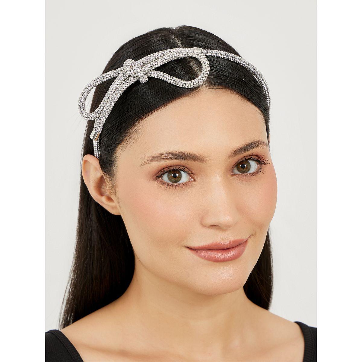 Embellished Headband with Ribbon Detail-women-hairaccessories-bands-image-2