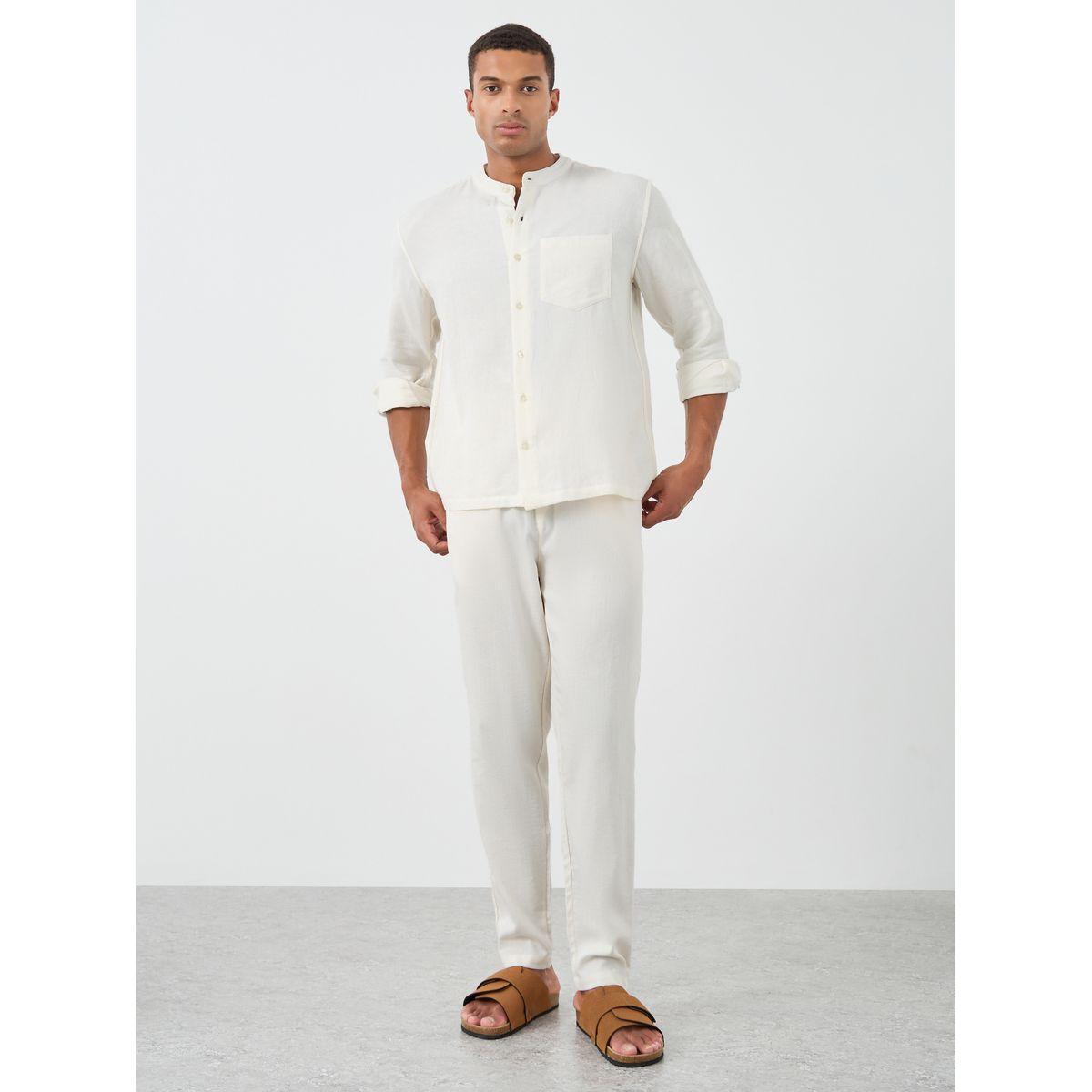 بلوزة بقصة مريحة وأكمام طويلة-men-clothing-shirts-image-2