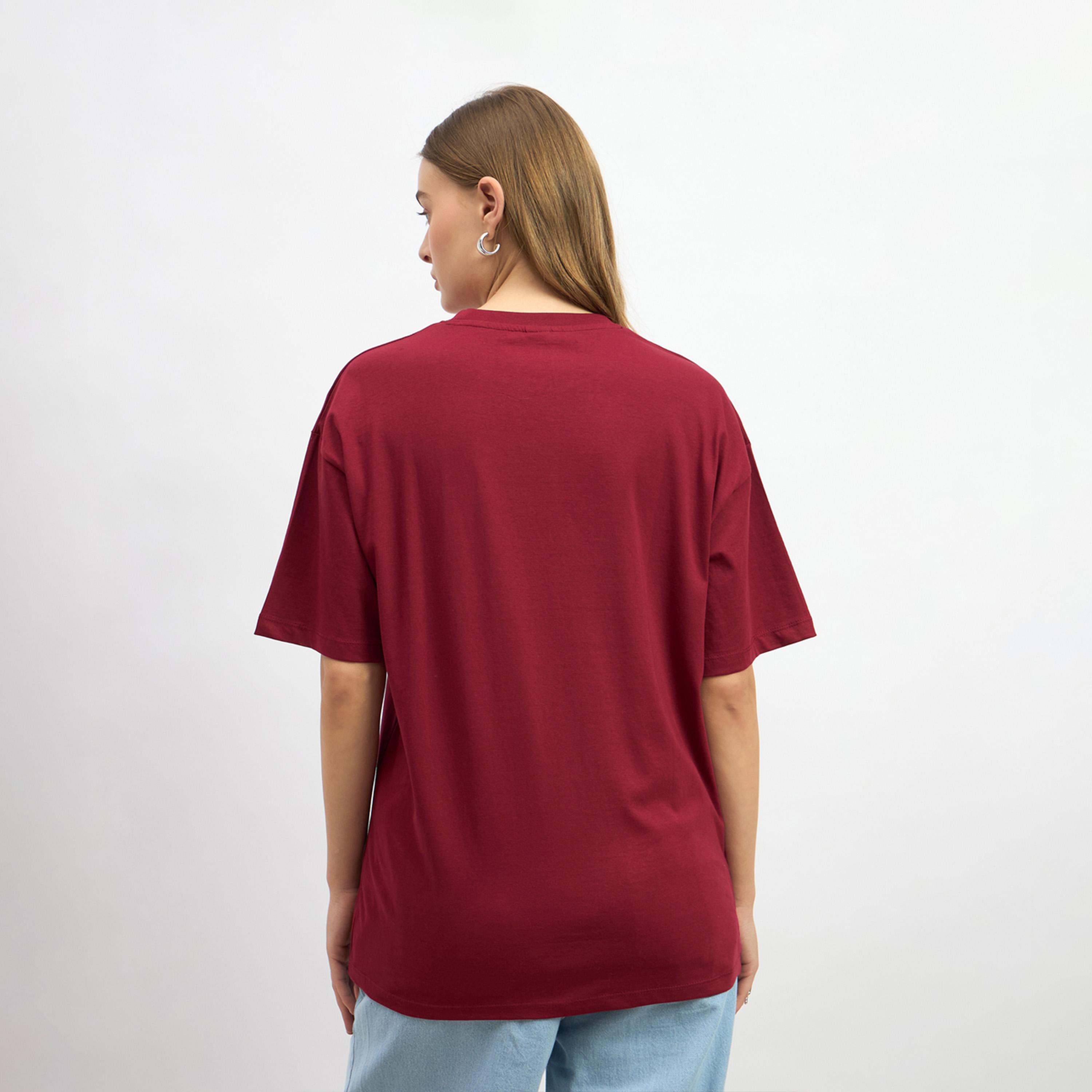 Styli Slogan Print Oversized Round Neck T-Shirt-women-clothing-tshirts-image-5