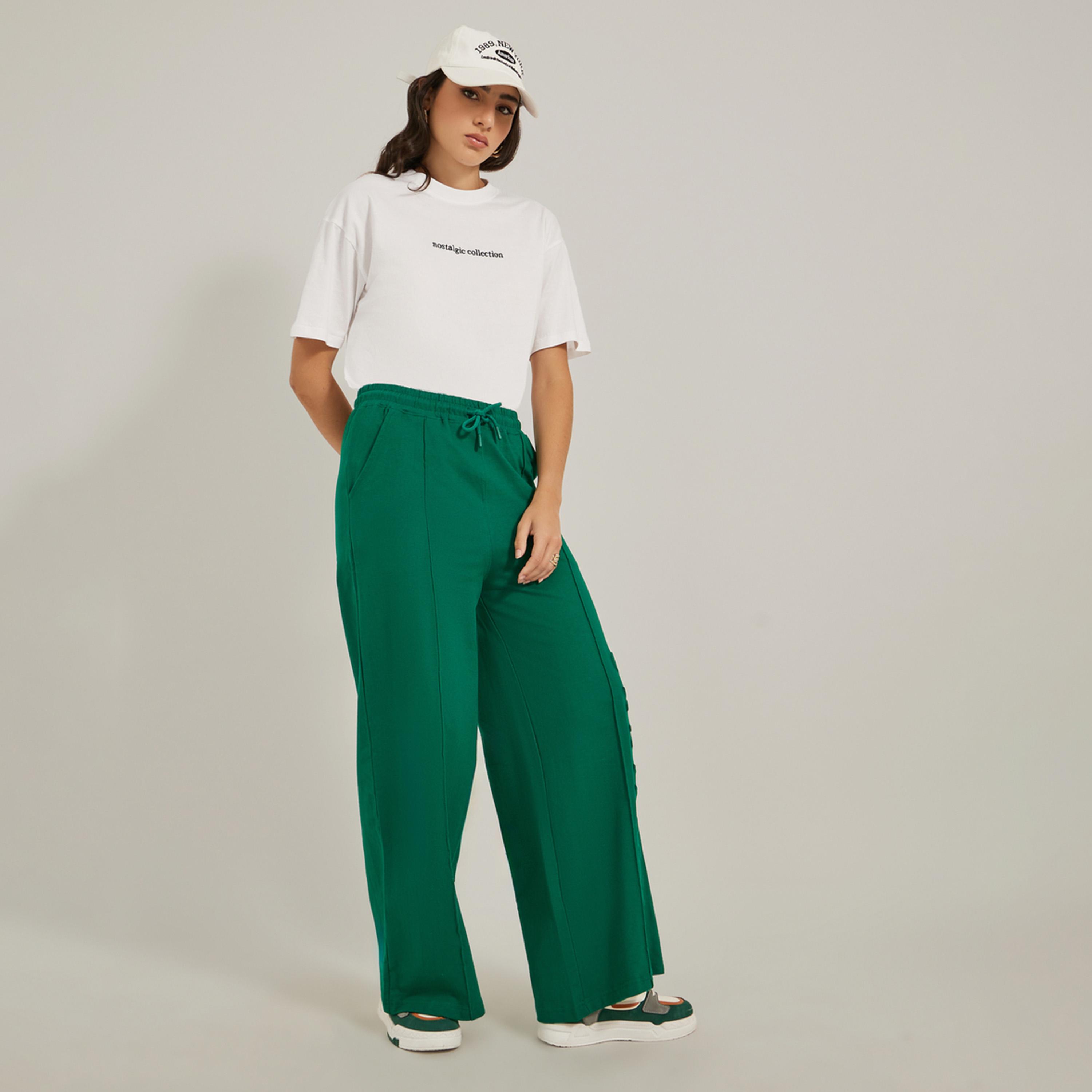 Styli Embroidered Slogan Round Neck Oversized T-Shirt-women-clothing-tshirts-image-2