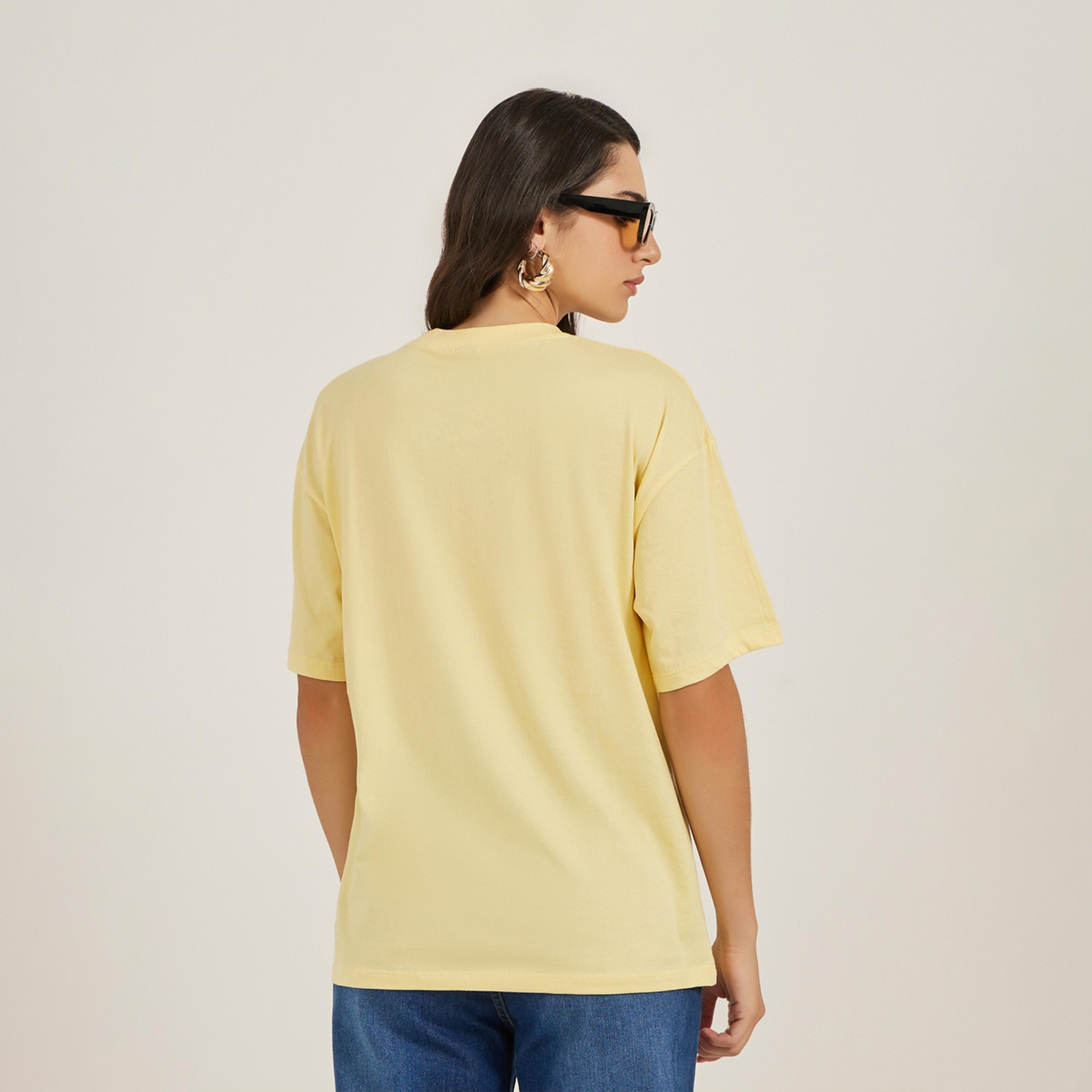 Styli Embroidered Slogan Round Neck Oversized T-Shirt-women-clothing-tshirts-image-4