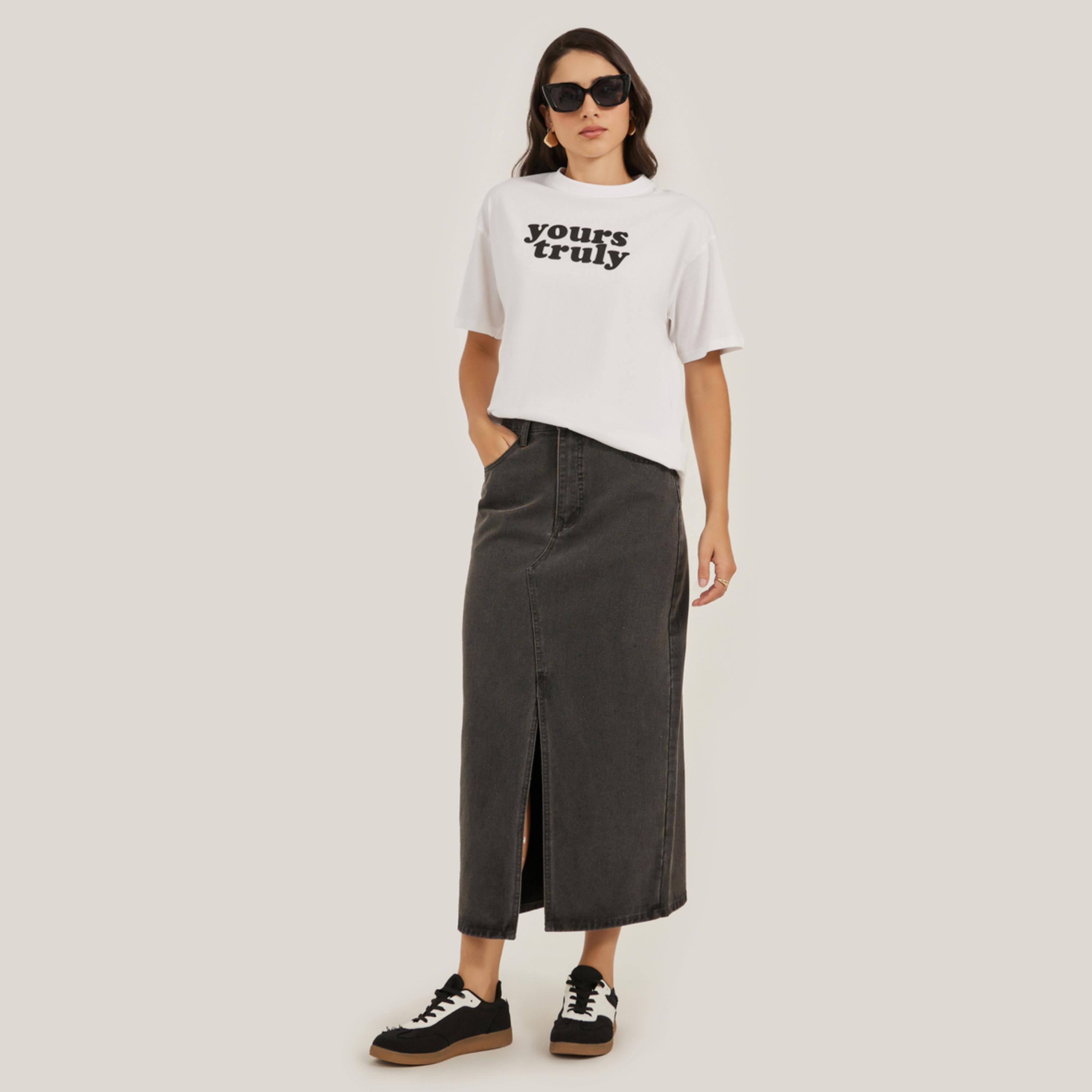 Styli Slogan Print Round Neck Oversized T-Shirt-women-clothing-tshirts-image-1