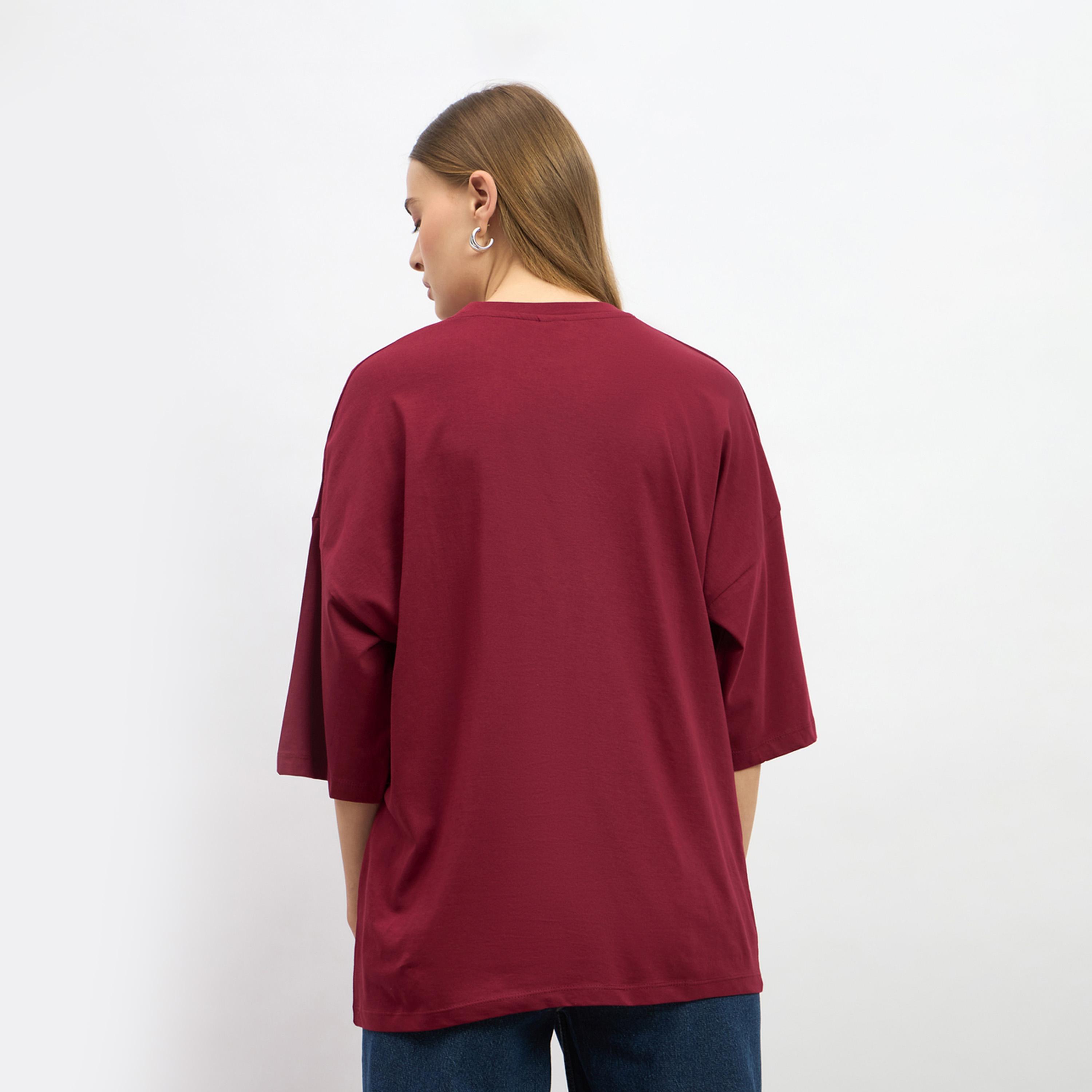 Styli Embroidered Slogan Round Neck Oversized T-Shirt-women-clothing-tshirts-image-5