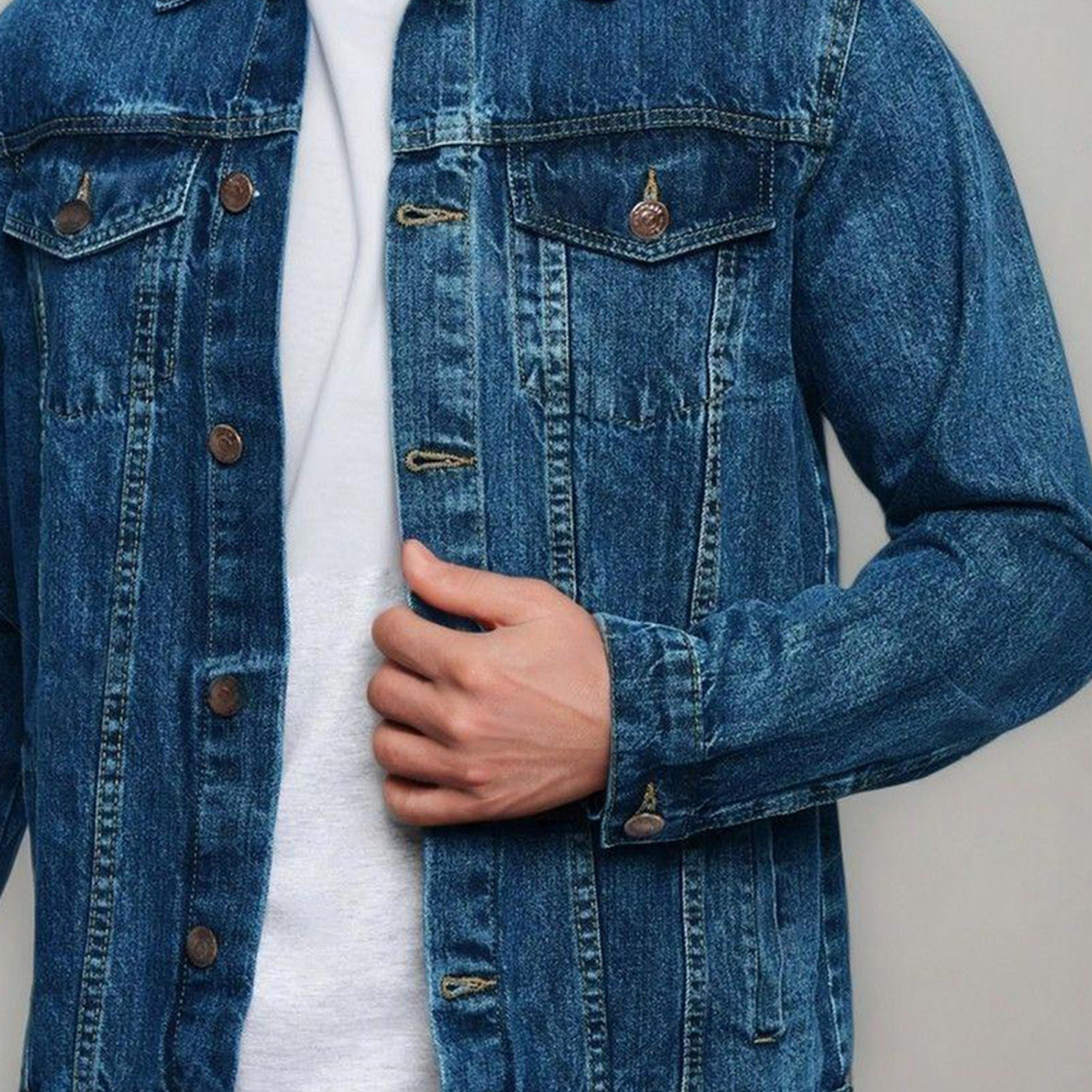 Kotty X Styli Mens Classic Long Sleeves Denim Jacket-men-clothing-jacketsandblazers-jackets-image-3