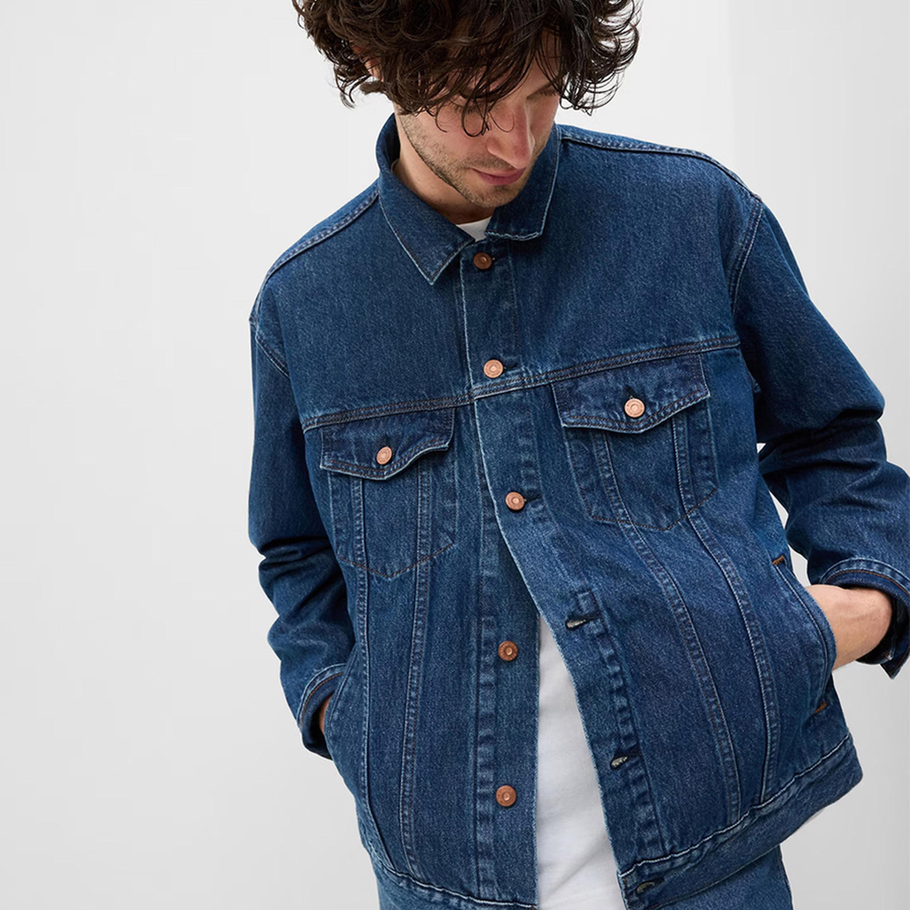 كوتي × ستايلي - جاكيت جينز كلاسيكي بأكمام طويلة للرجال-men-clothing-jacketsandblazers-jackets-image-2