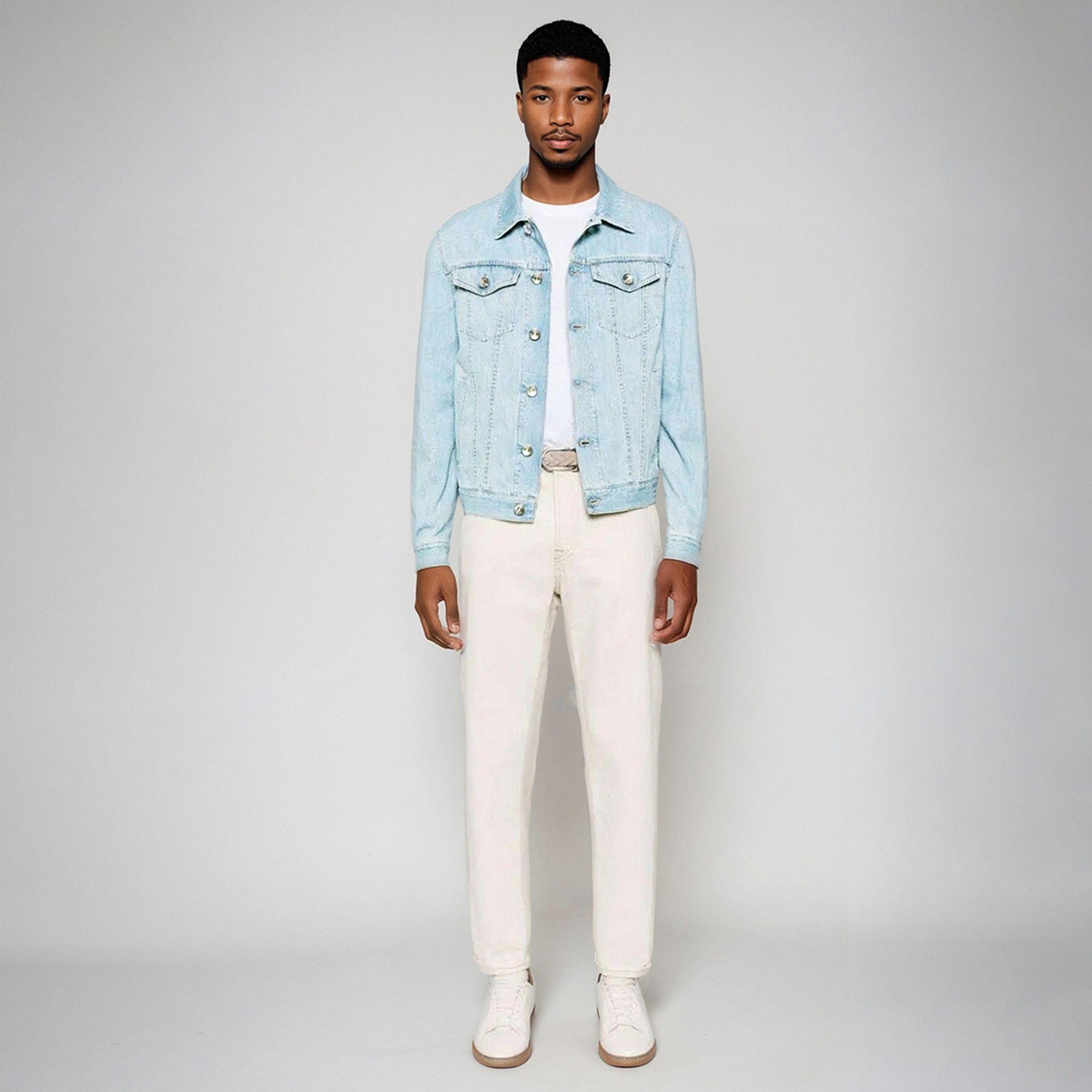 Kotty X Styli Mens Classic Long Sleeves Denim Jacket-men-clothing-jacketsandblazers-jackets-image-2