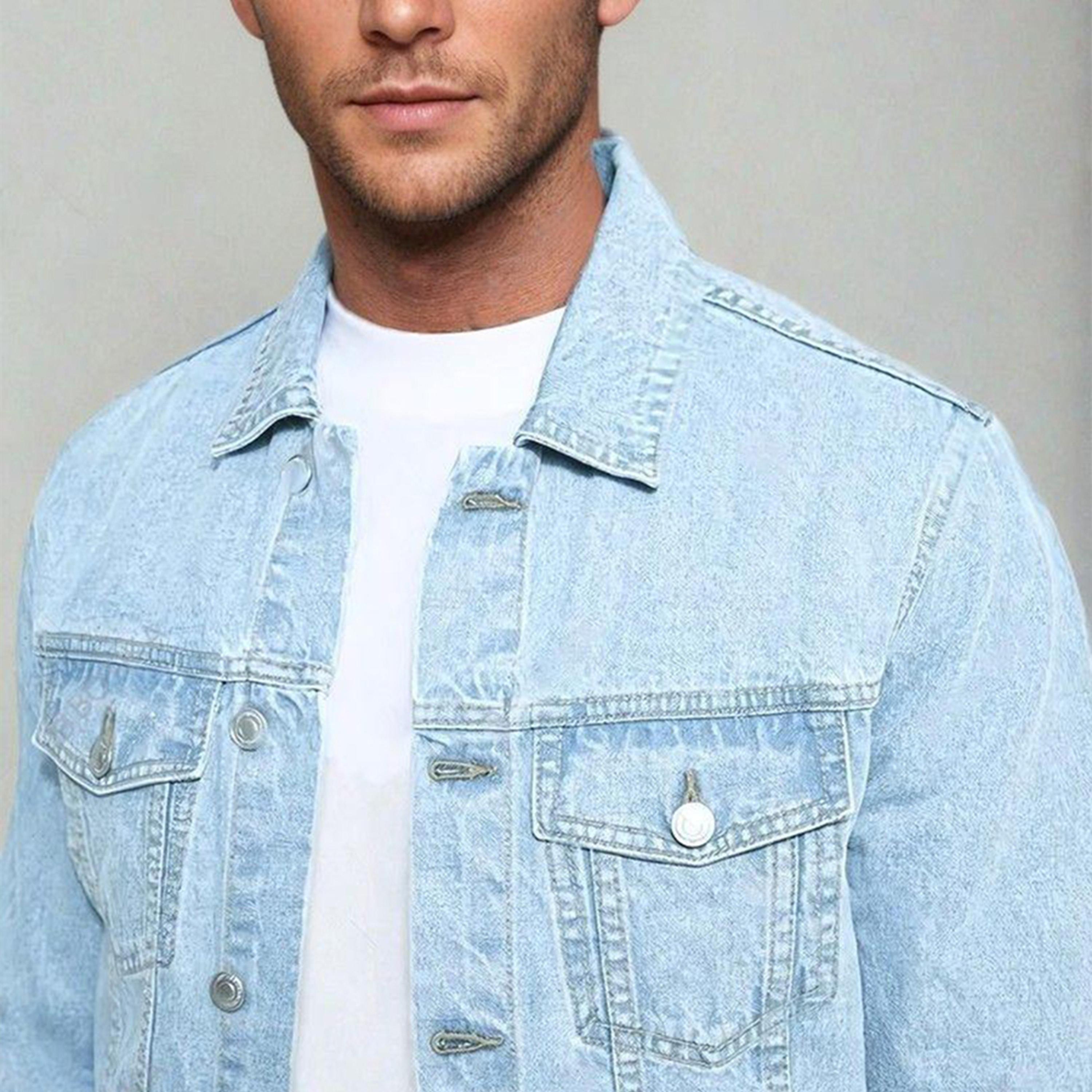 كوتي × ستايلي - جاكيت جينز كلاسيكي بأكمام طويلة للرجال-men-clothing-jacketsandblazers-jackets-image-3