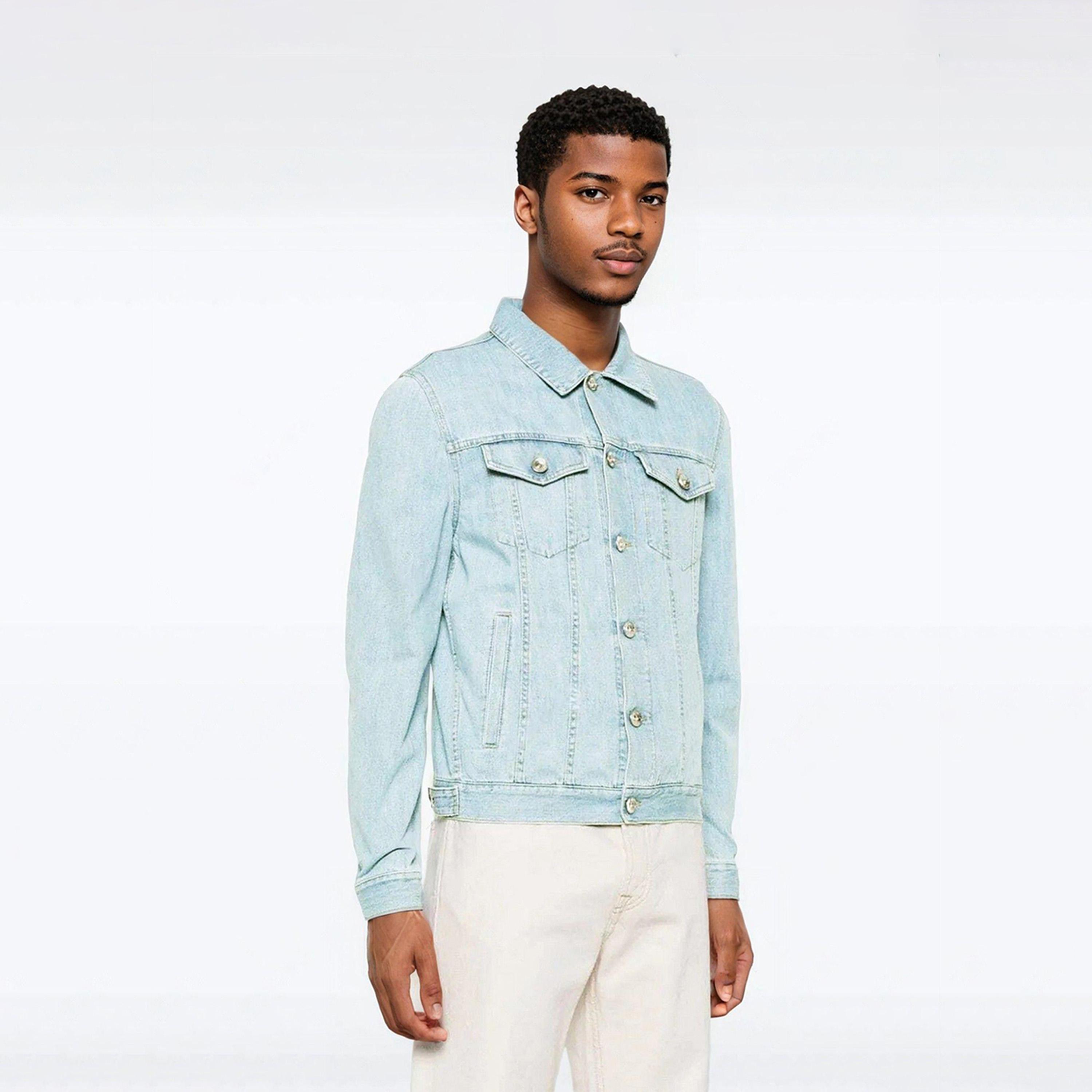Kotty X Styli Mens Classic Long Sleeves Denim Jacket-men-clothing-jacketsandblazers-jackets-image-1