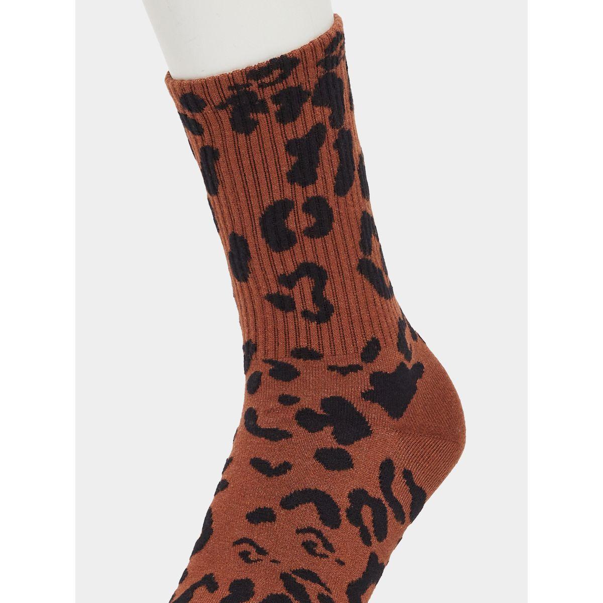 Styli Set of 5 - Animal Print Crew Socks-women-socksandstockings-image-5