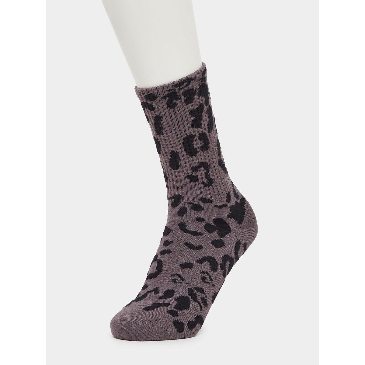 Styli Set of 5 - Animal Print Crew Socks-women-socksandstockings-image-6