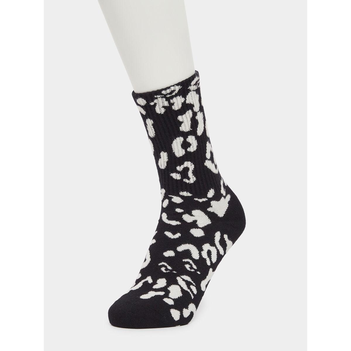 Styli Set of 5 - Animal Print Crew Socks-women-socksandstockings-image-8