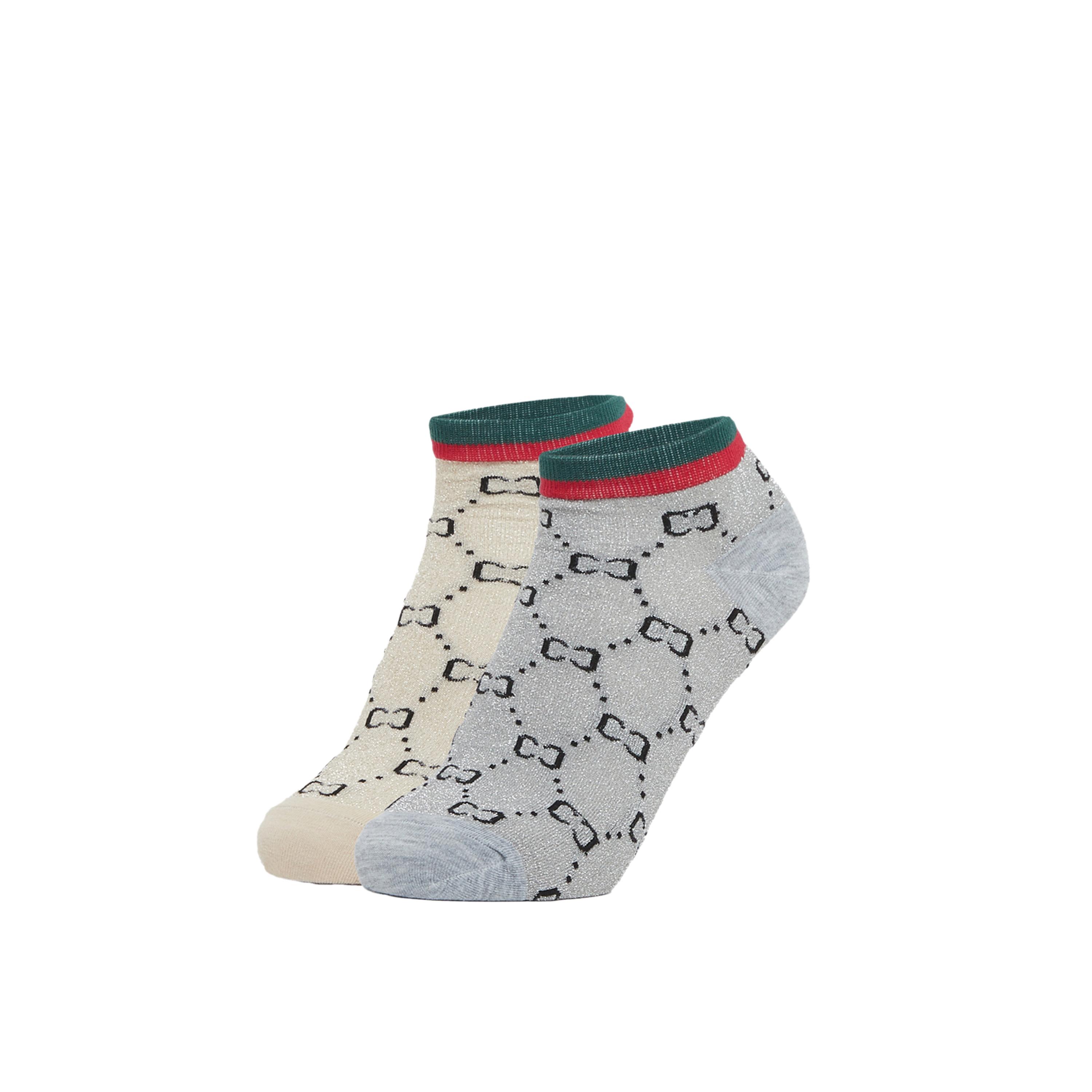 Styli Set of 2 - Printed Ankle Socks-women-socksandstockings-image-1